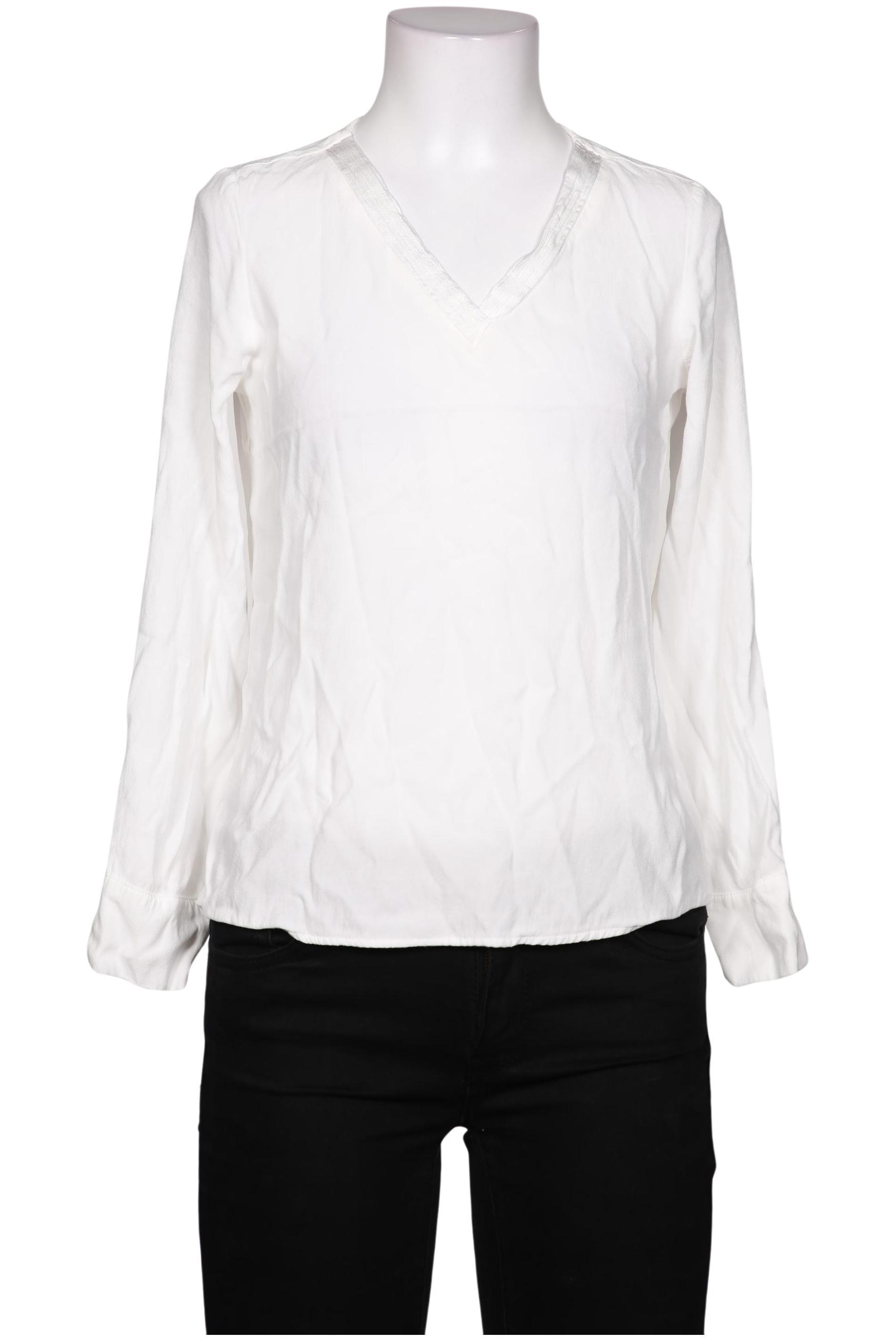 

Comma Damen Langarmshirt, weiß, Gr. 36