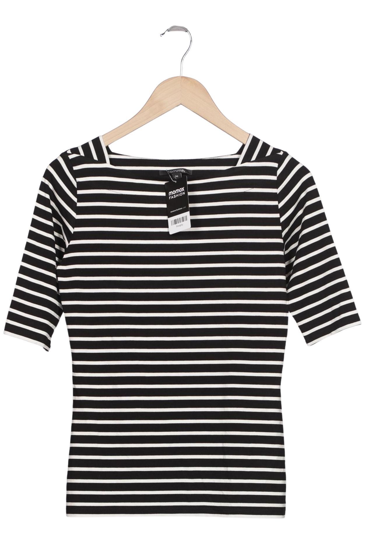 

Comma Damen Langarmshirt, schwarz, Gr. 36
