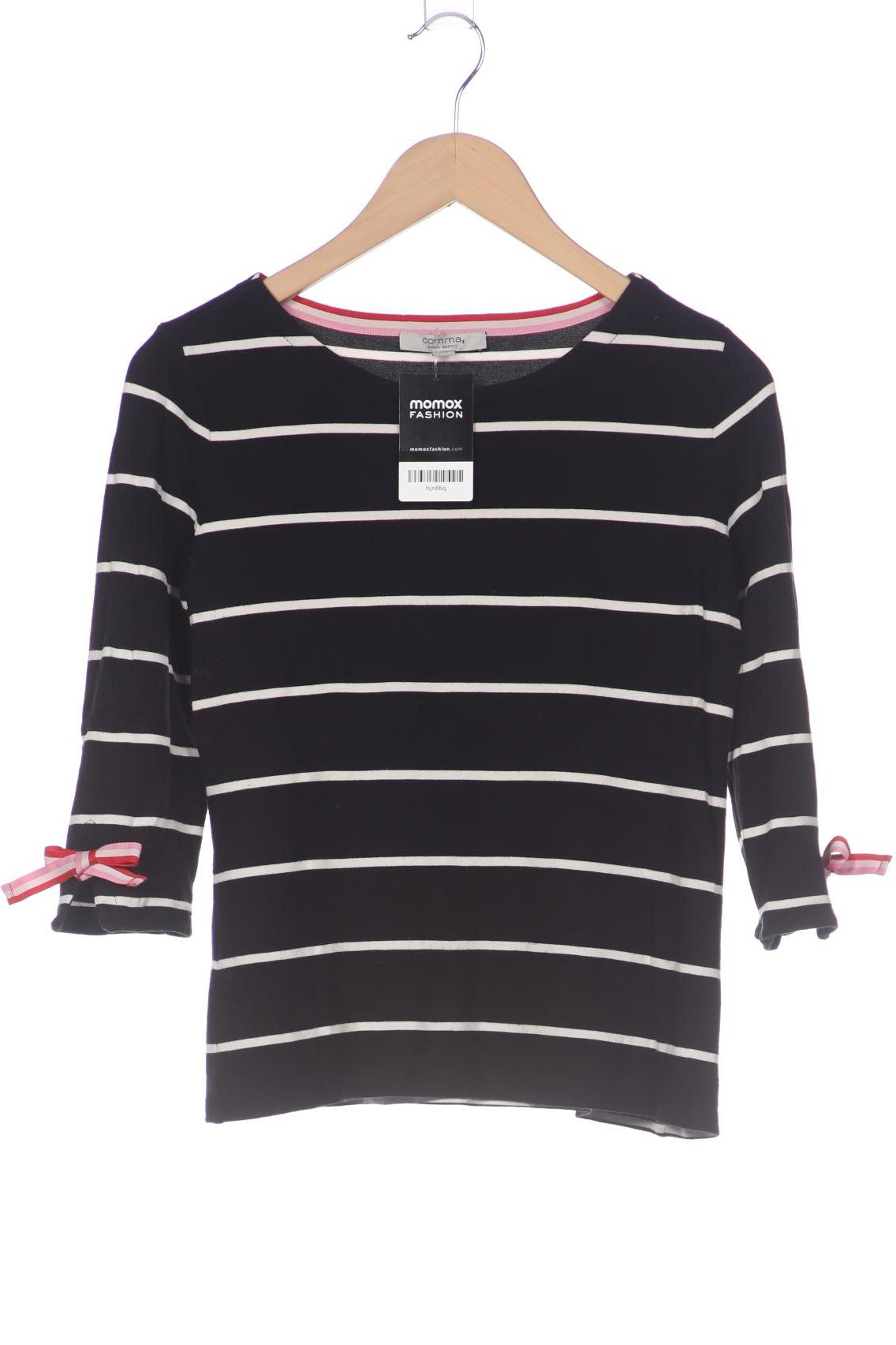

Comma Damen Langarmshirt, schwarz, Gr. 38