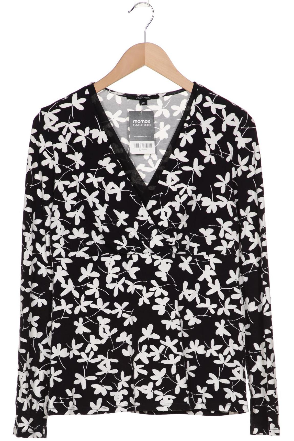 

Comma Damen Langarmshirt, schwarz, Gr. 38