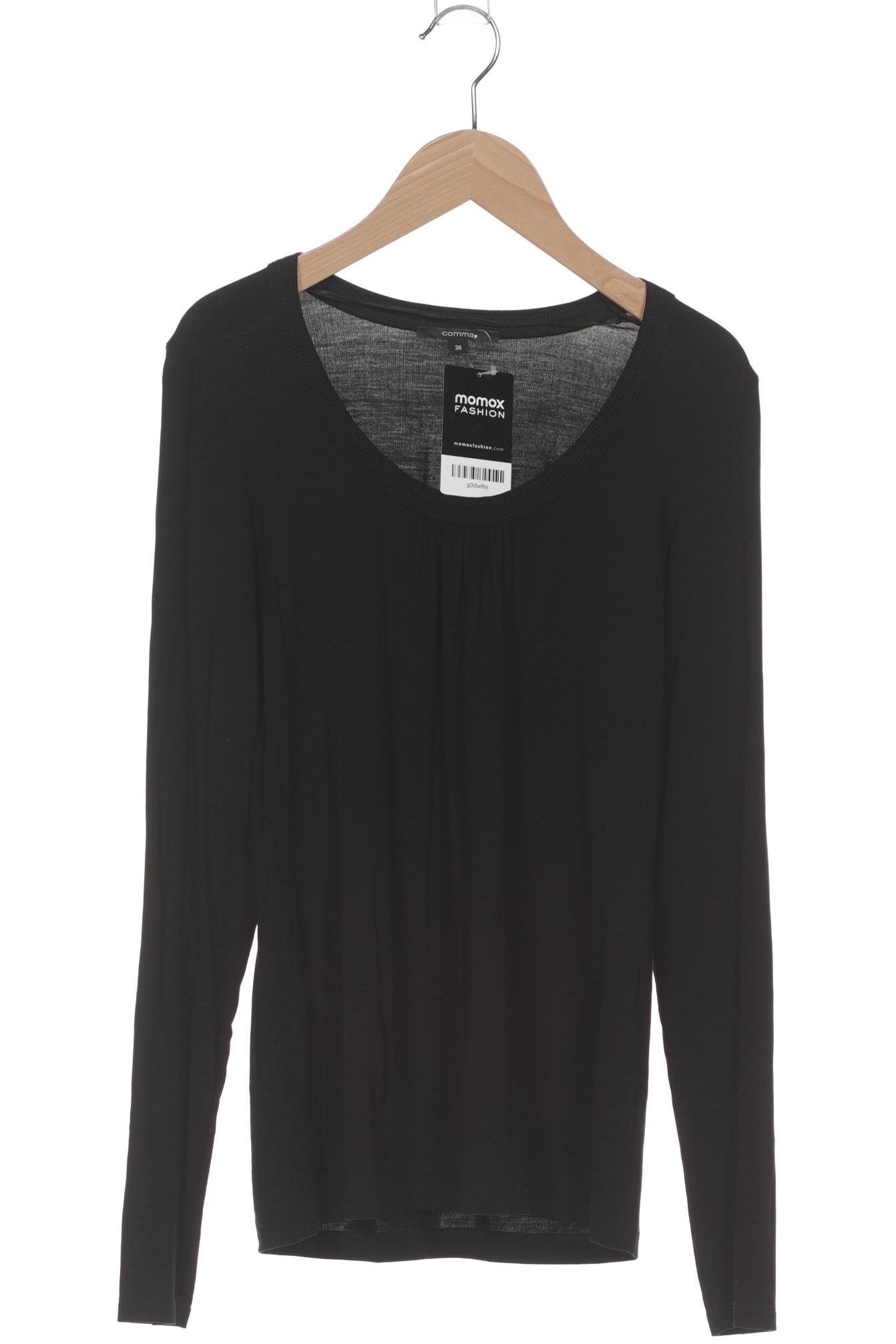 

Comma Damen Langarmshirt, schwarz, Gr. 36