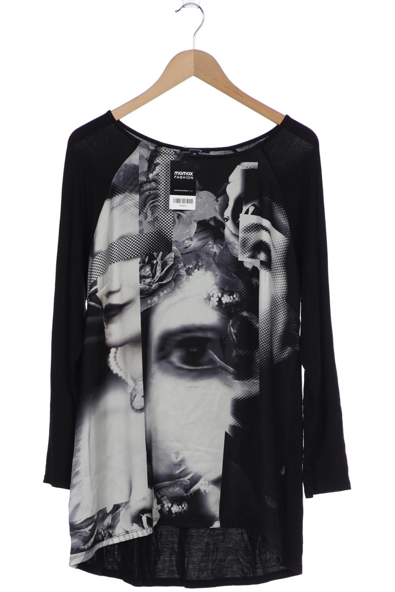 

Comma Damen Langarmshirt, schwarz, Gr. 44