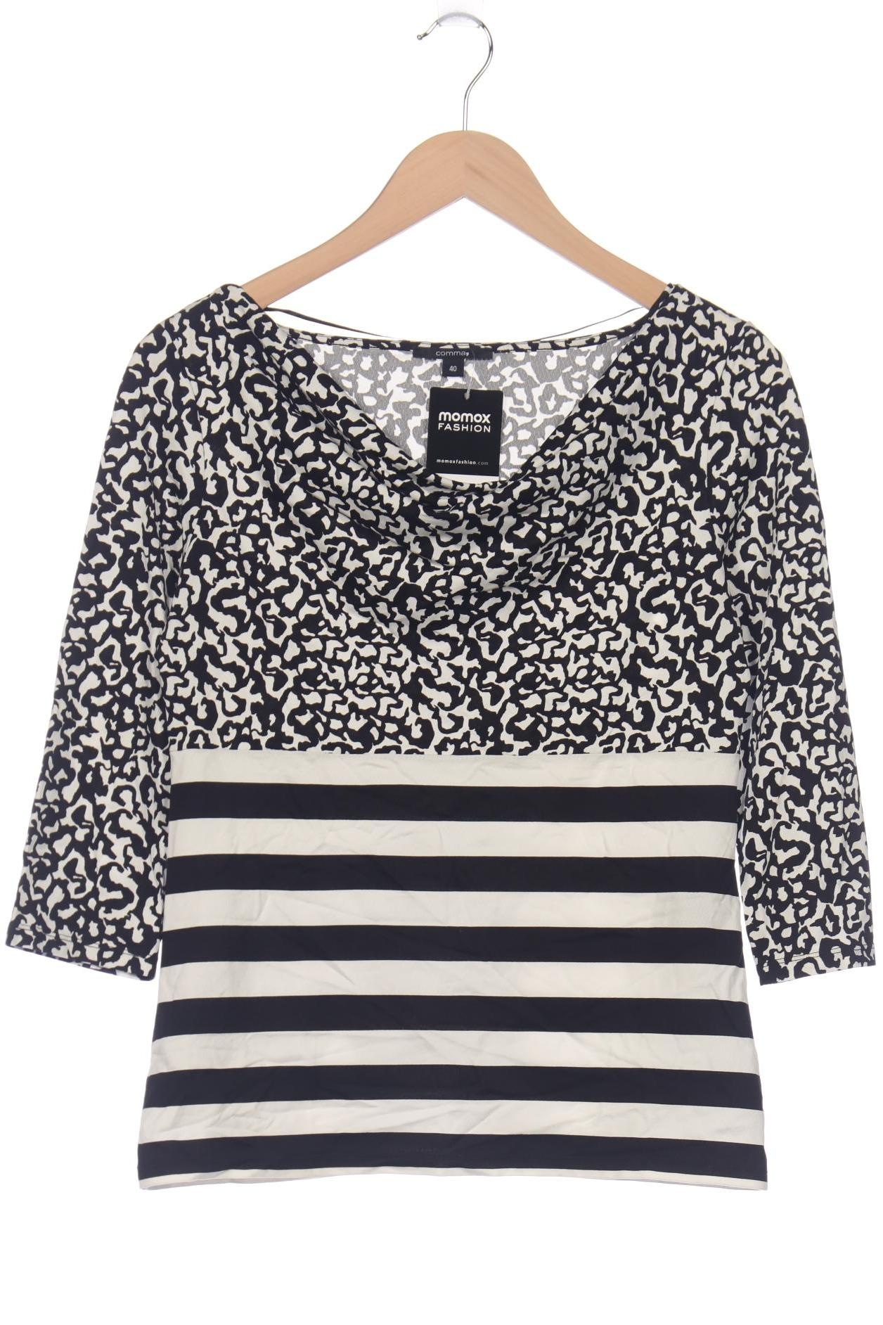 

Comma Damen Langarmshirt, weiß, Gr. 40