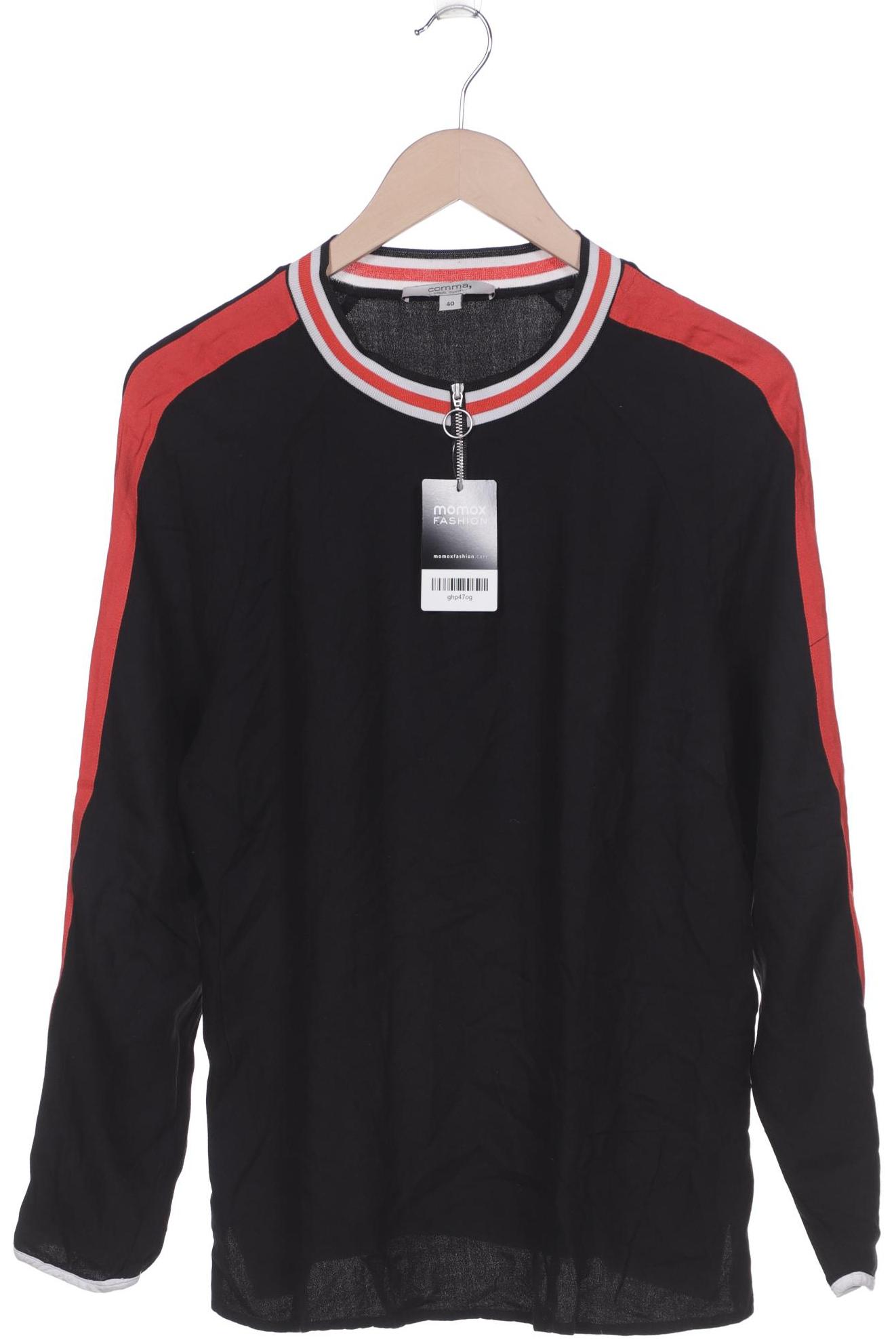 

Comma Damen Langarmshirt, schwarz