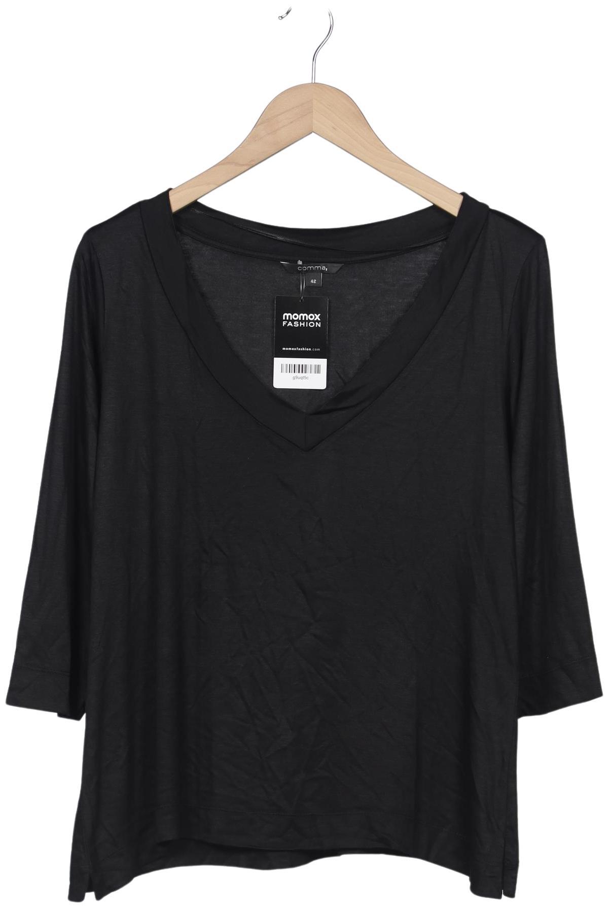 

Comma Damen Langarmshirt, schwarz, Gr. 42