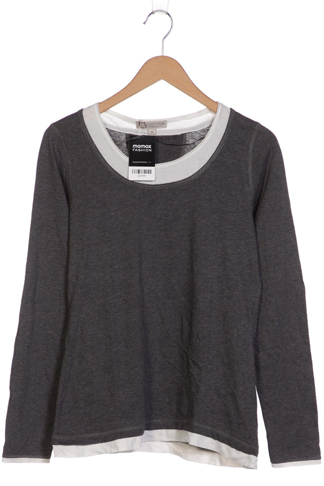 

Comma Damen Langarmshirt, grau, Gr. 40
