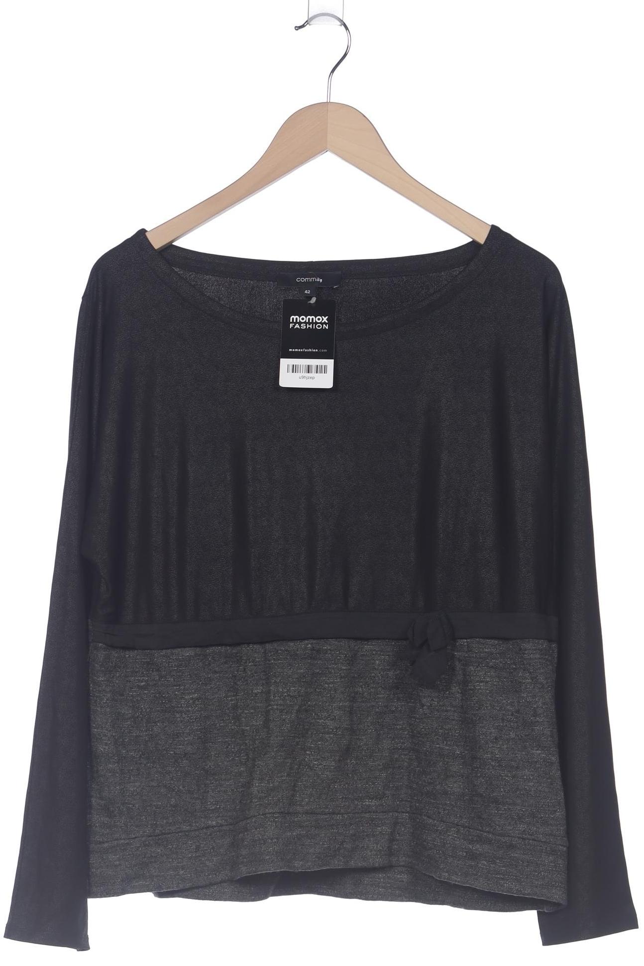 

Comma Damen Langarmshirt, schwarz, Gr. 42