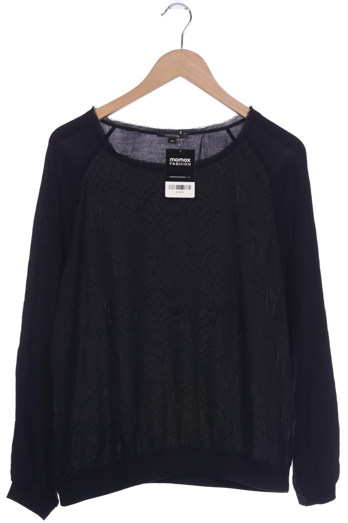 

Comma Damen Langarmshirt, schwarz, Gr. 42