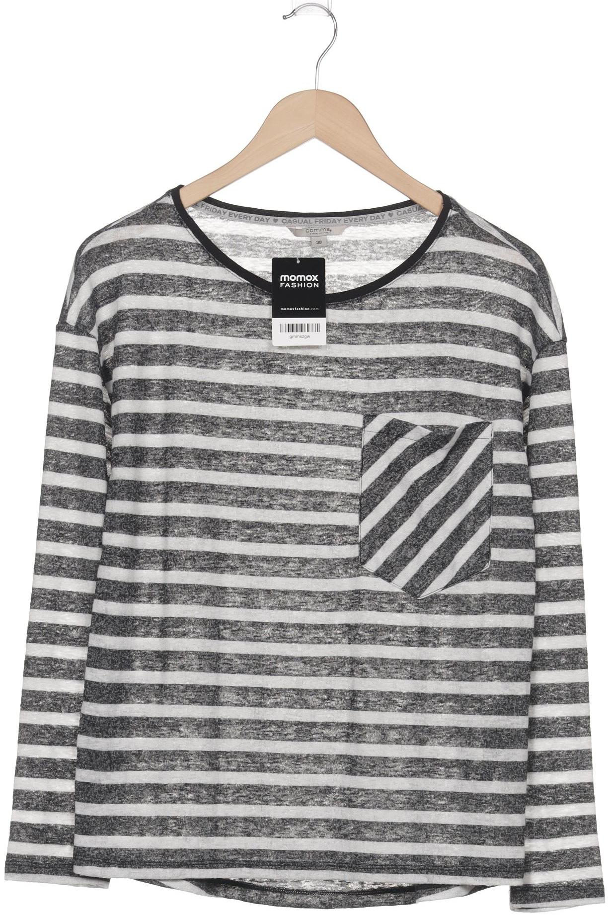 

Comma Damen Langarmshirt, grau, Gr. 38