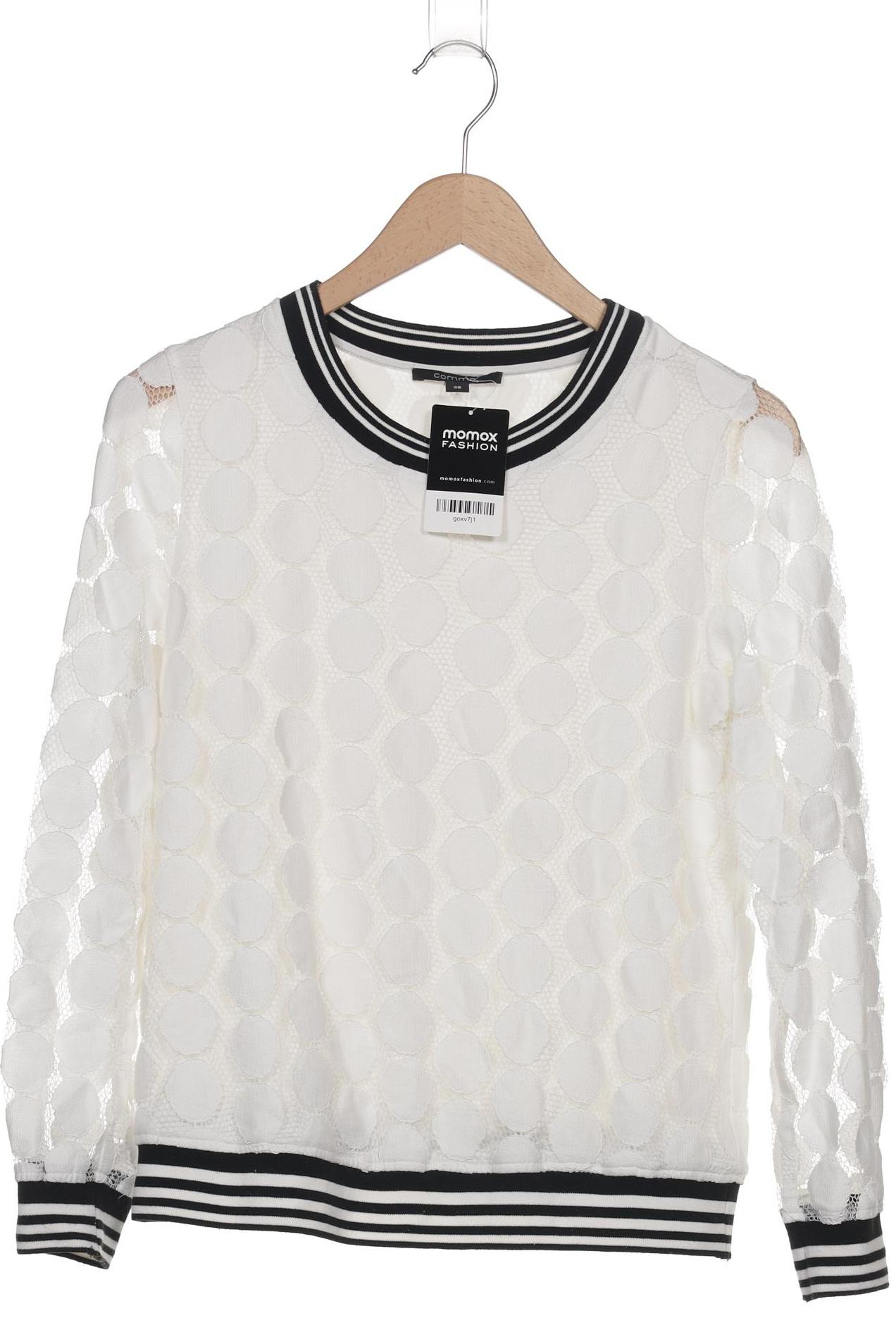 

Comma Damen Langarmshirt, weiß, Gr. 38