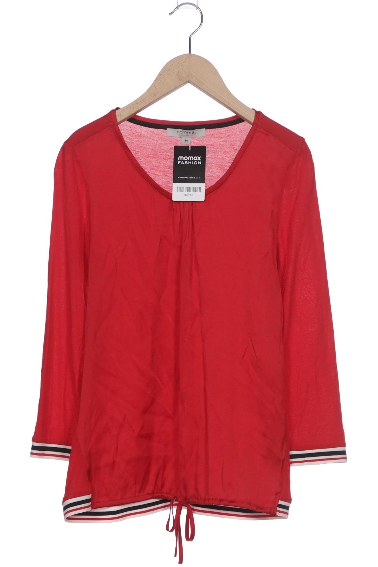 

Comma Damen Langarmshirt, rot, Gr. 34