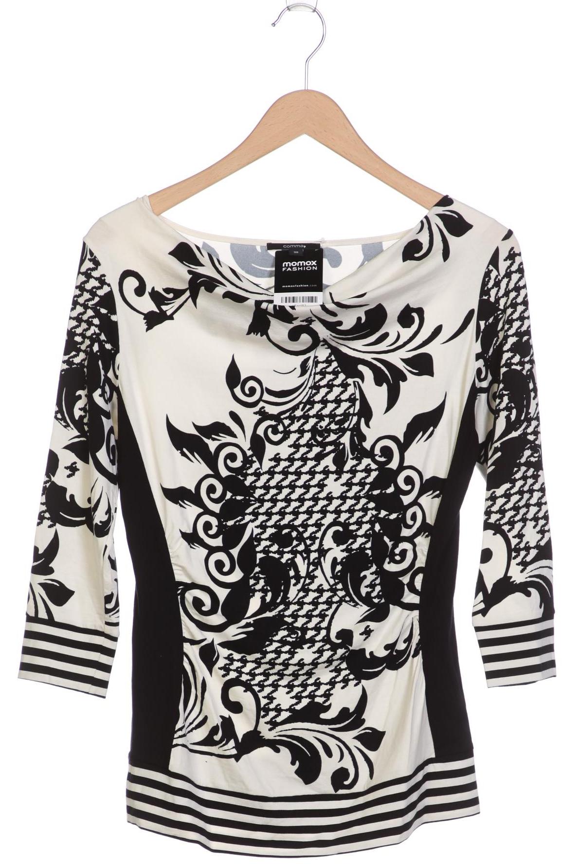

Comma Damen Langarmshirt, schwarz, Gr. 38