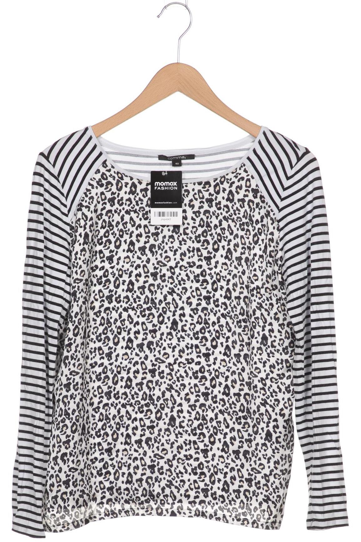 

Comma Damen Langarmshirt, weiß, Gr. 40