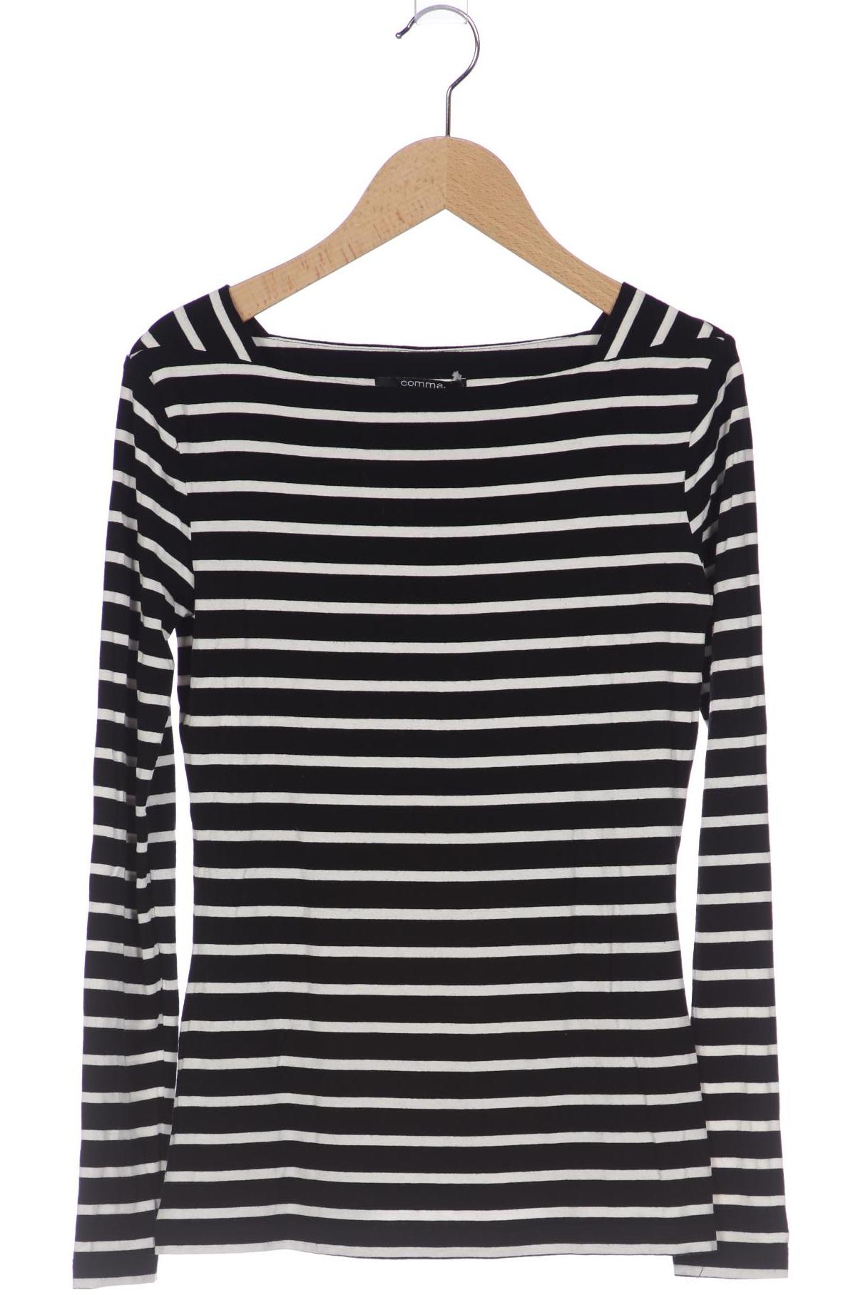 

Comma Damen Langarmshirt, schwarz, Gr. 34