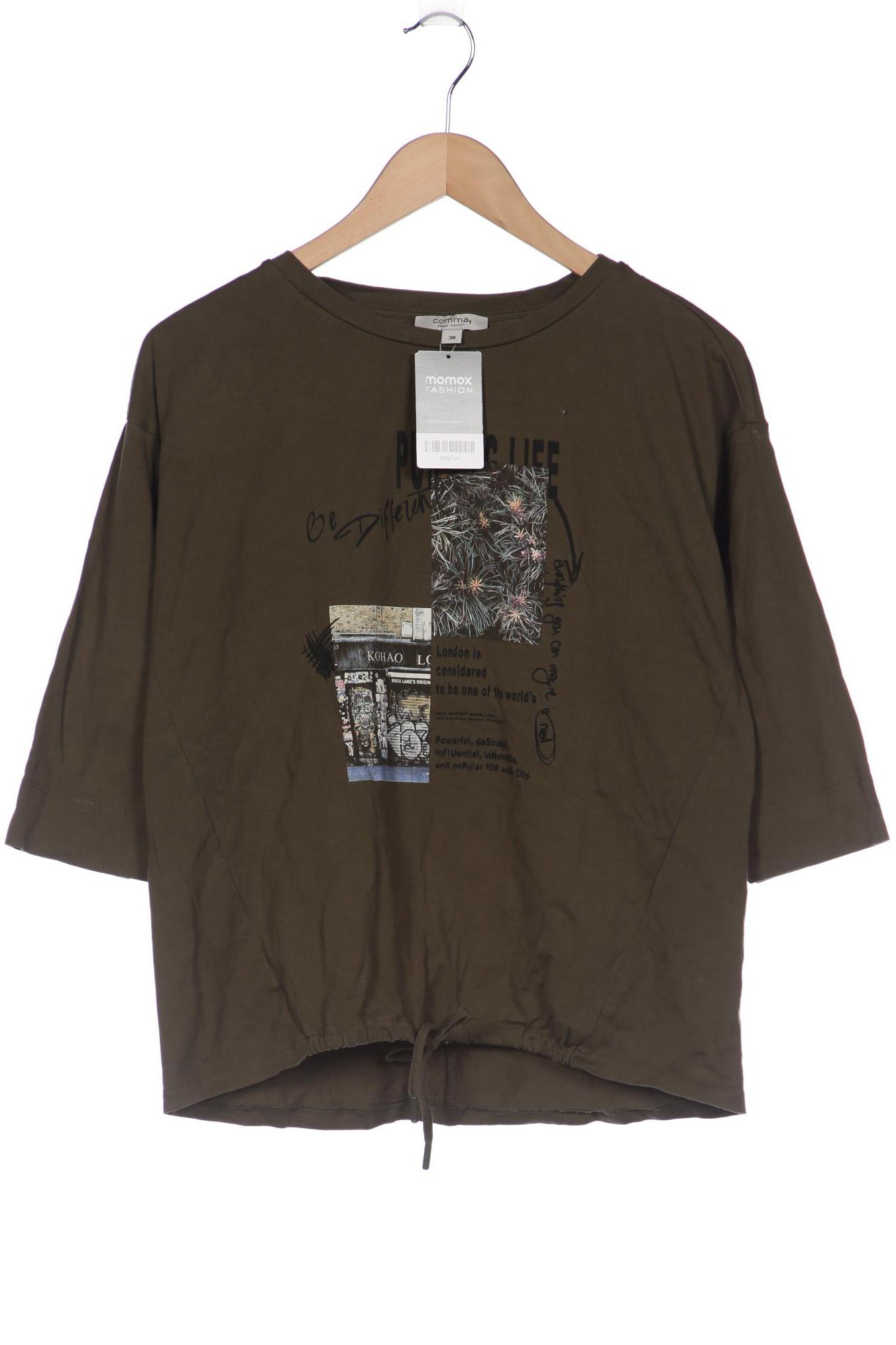 

Comma Damen Langarmshirt, grün, Gr. 38