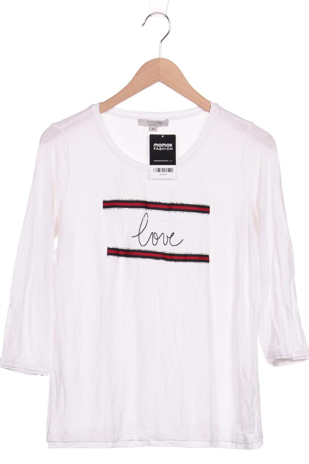 

Comma Damen Langarmshirt, weiß