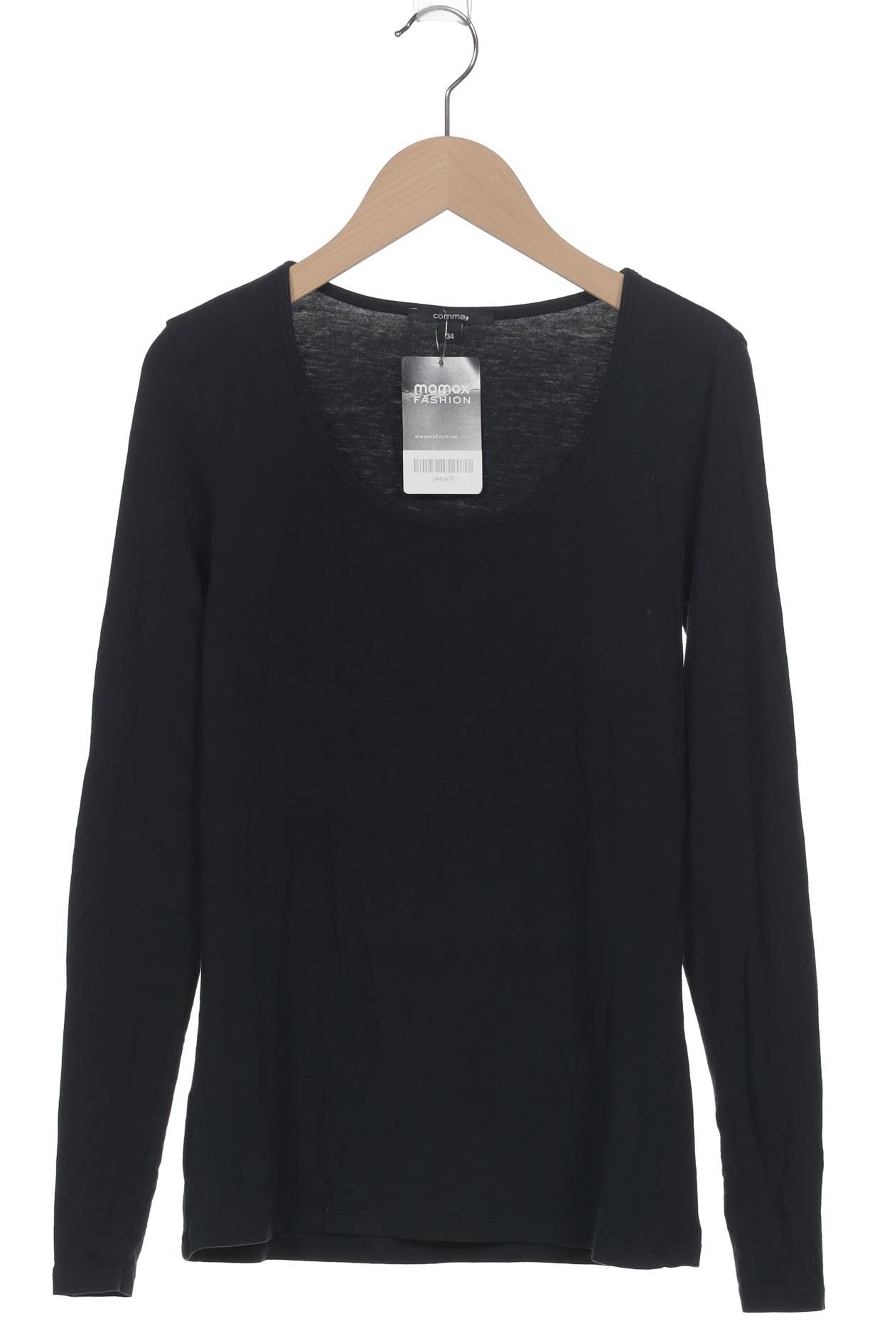 

Comma Damen Langarmshirt, marineblau, Gr. 34