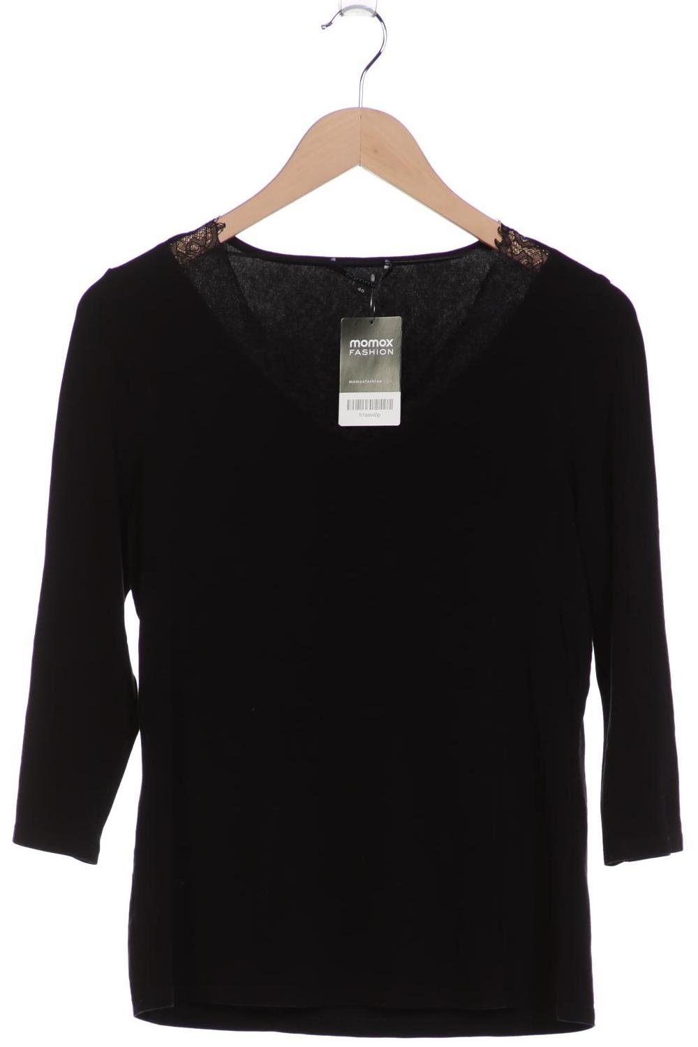 

Comma Damen Langarmshirt, schwarz, Gr. 40