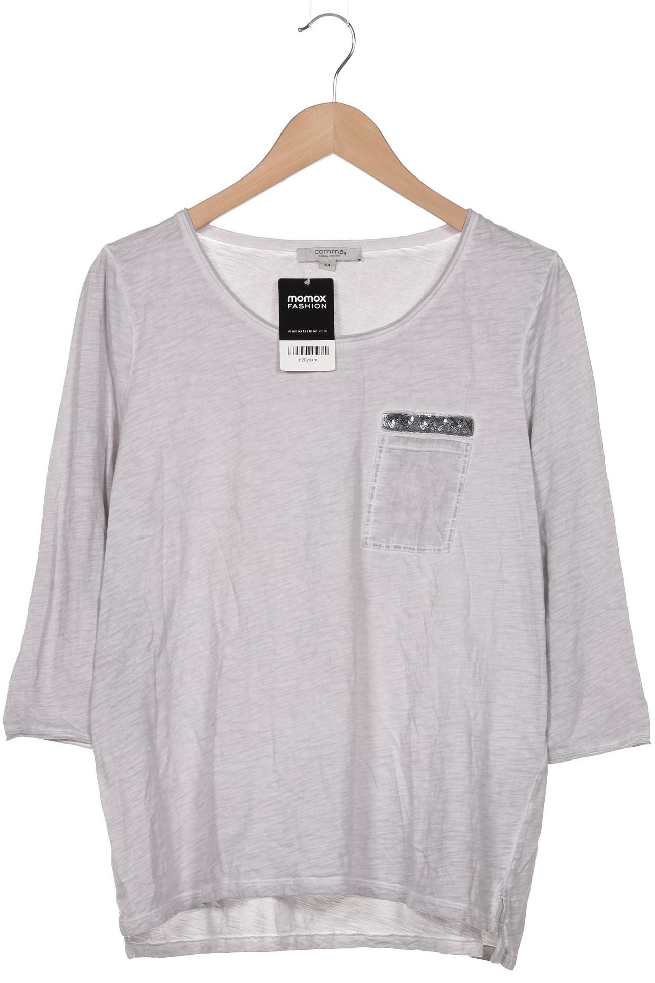 

Comma Damen Langarmshirt, grau, Gr. 44