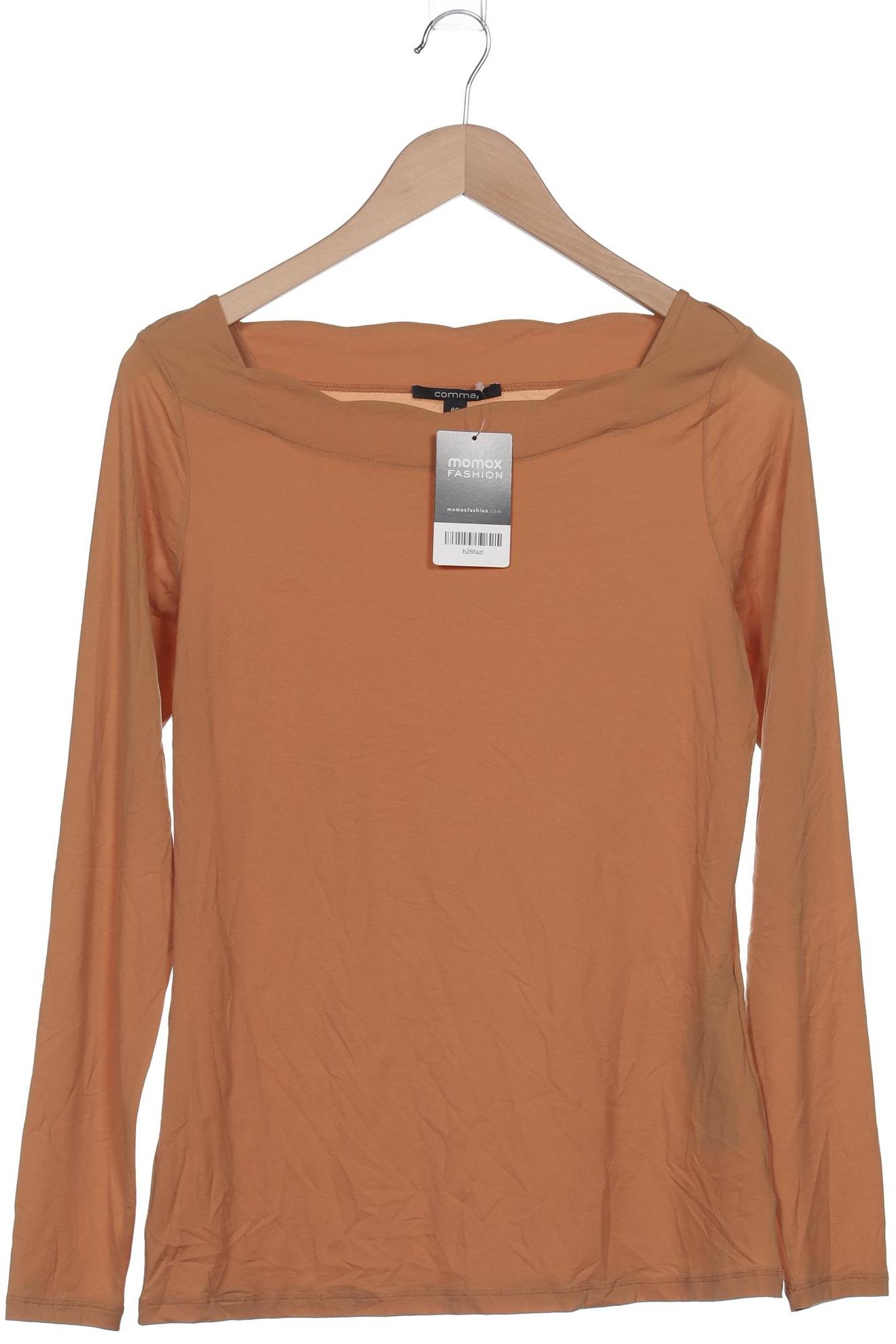 

Comma Damen Langarmshirt, beige, Gr. 40