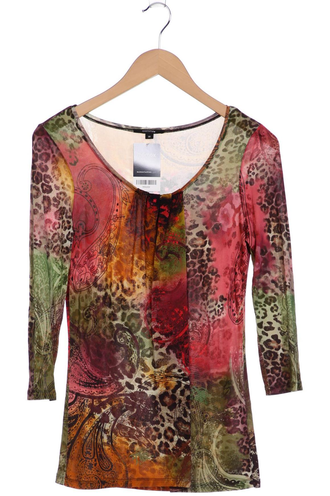 

Comma Damen Langarmshirt, mehrfarbig, Gr. 36