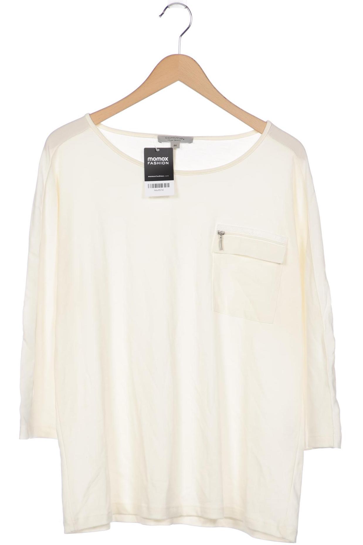 

Comma Damen Langarmshirt, cremeweiß, Gr. 44