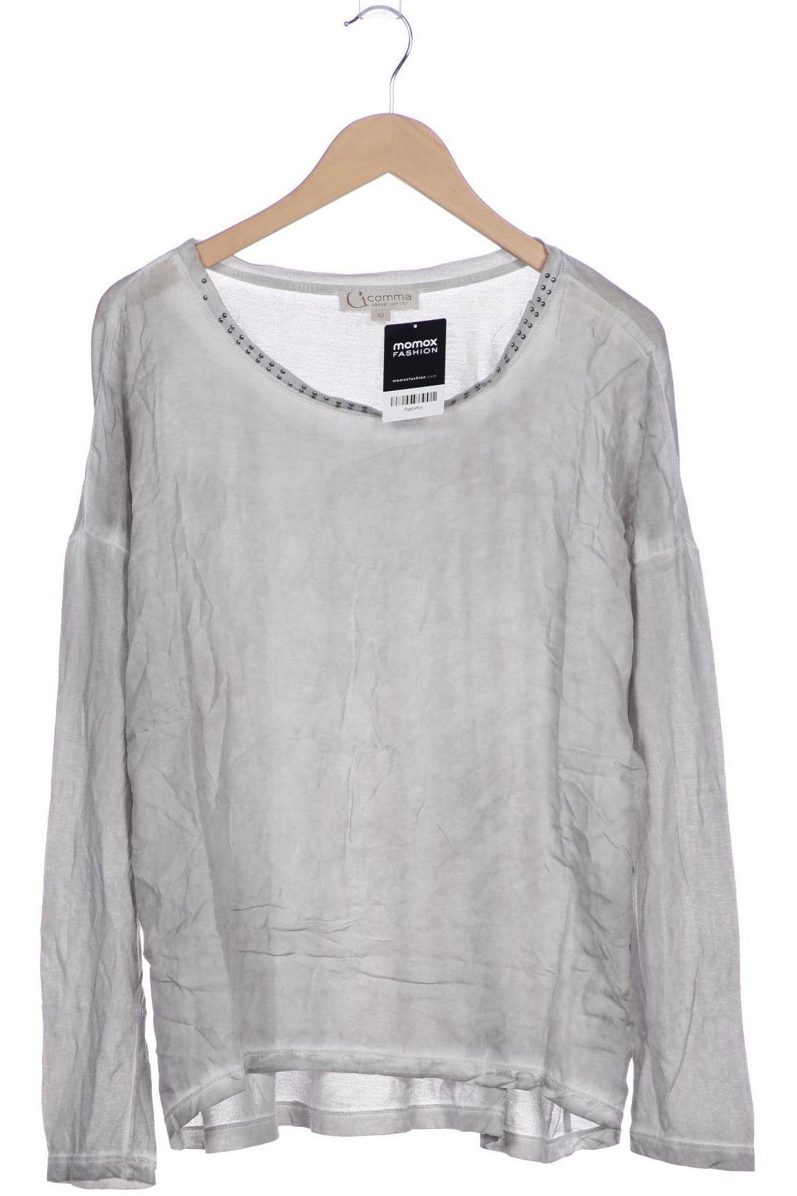 

Comma Damen Langarmshirt, grau, Gr. 40