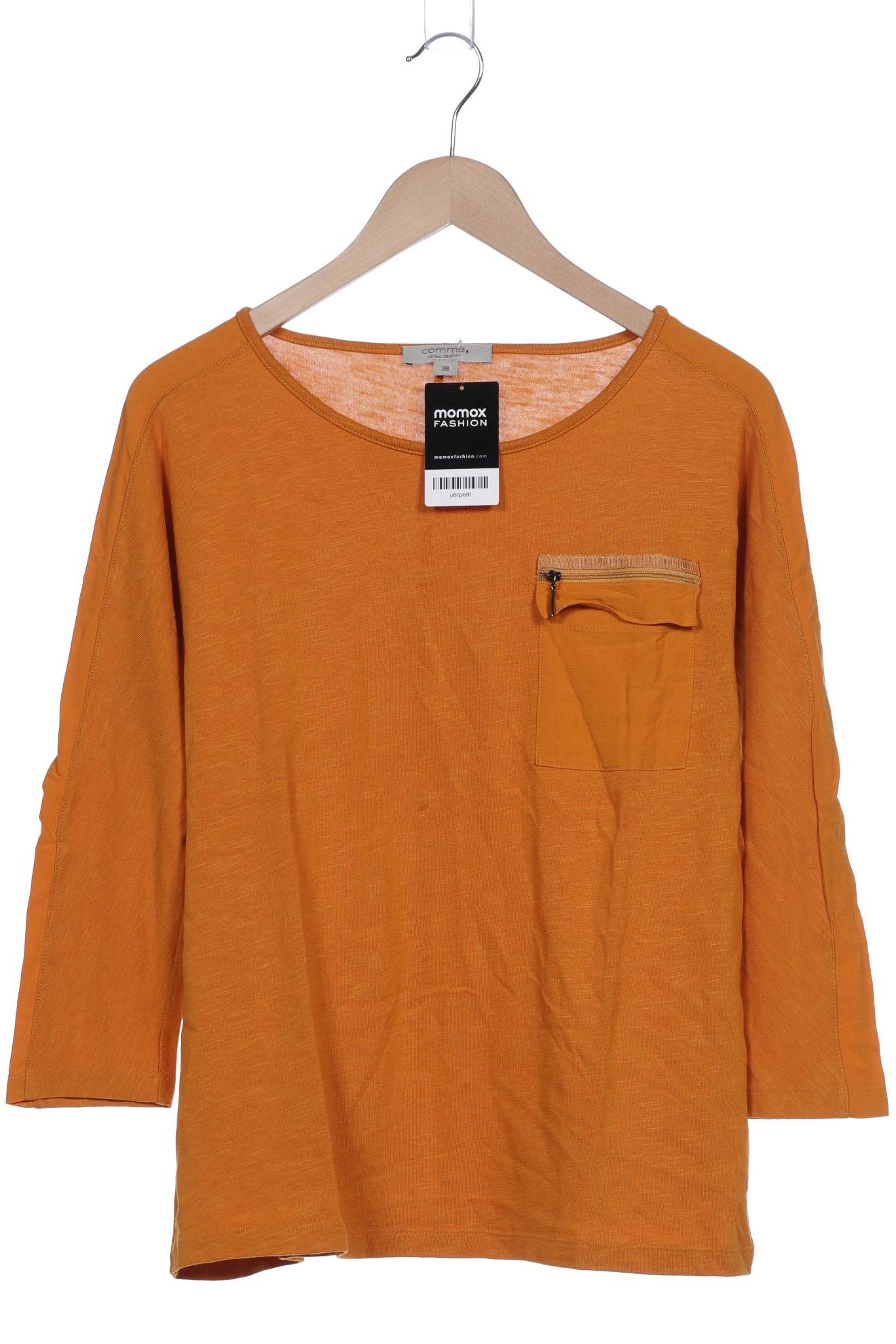 

Comma Damen Langarmshirt, orange, Gr. 38
