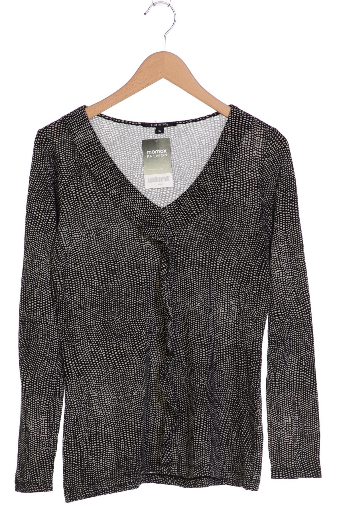 

Comma Damen Langarmshirt, schwarz, Gr. 40