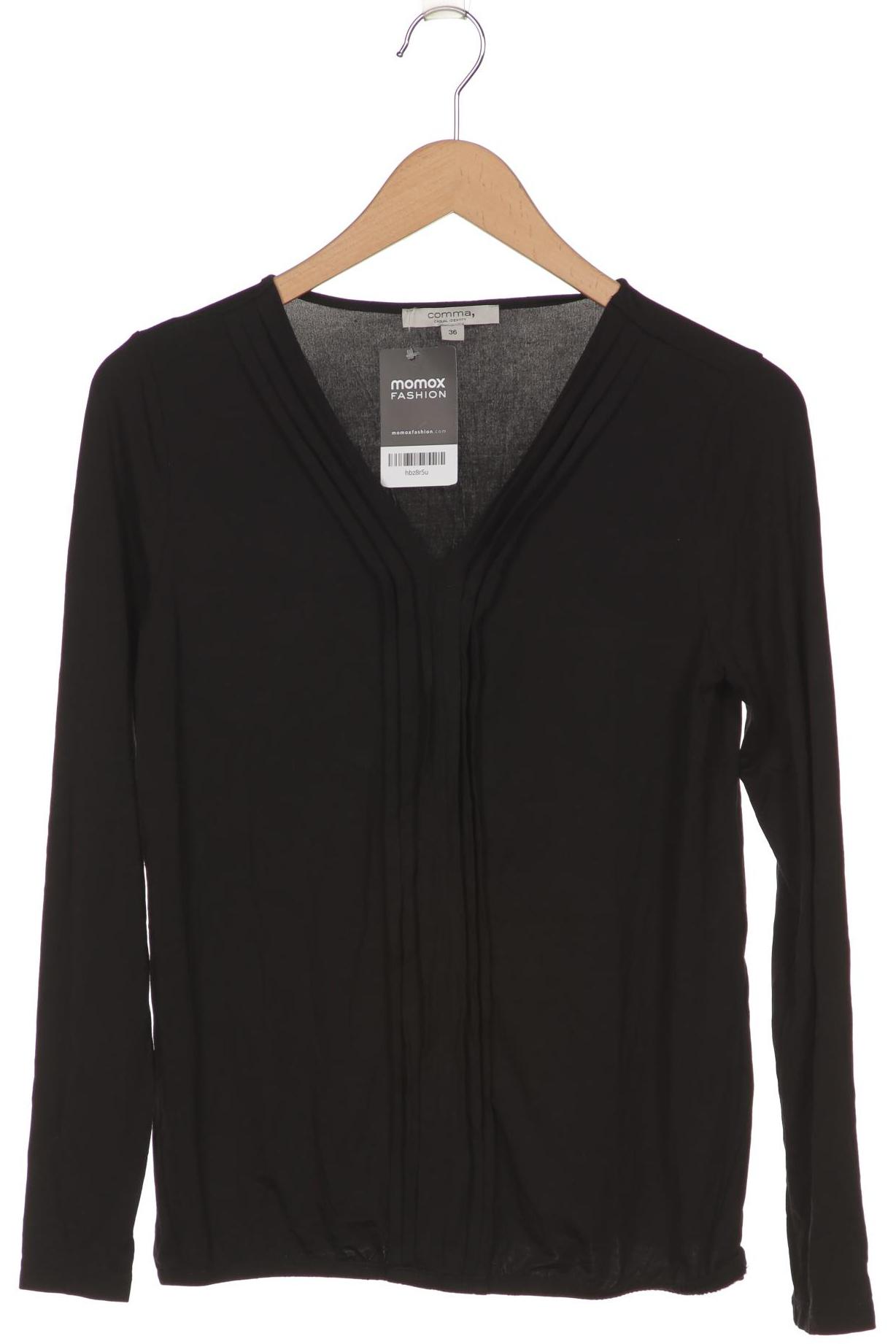 

Comma Damen Langarmshirt, schwarz