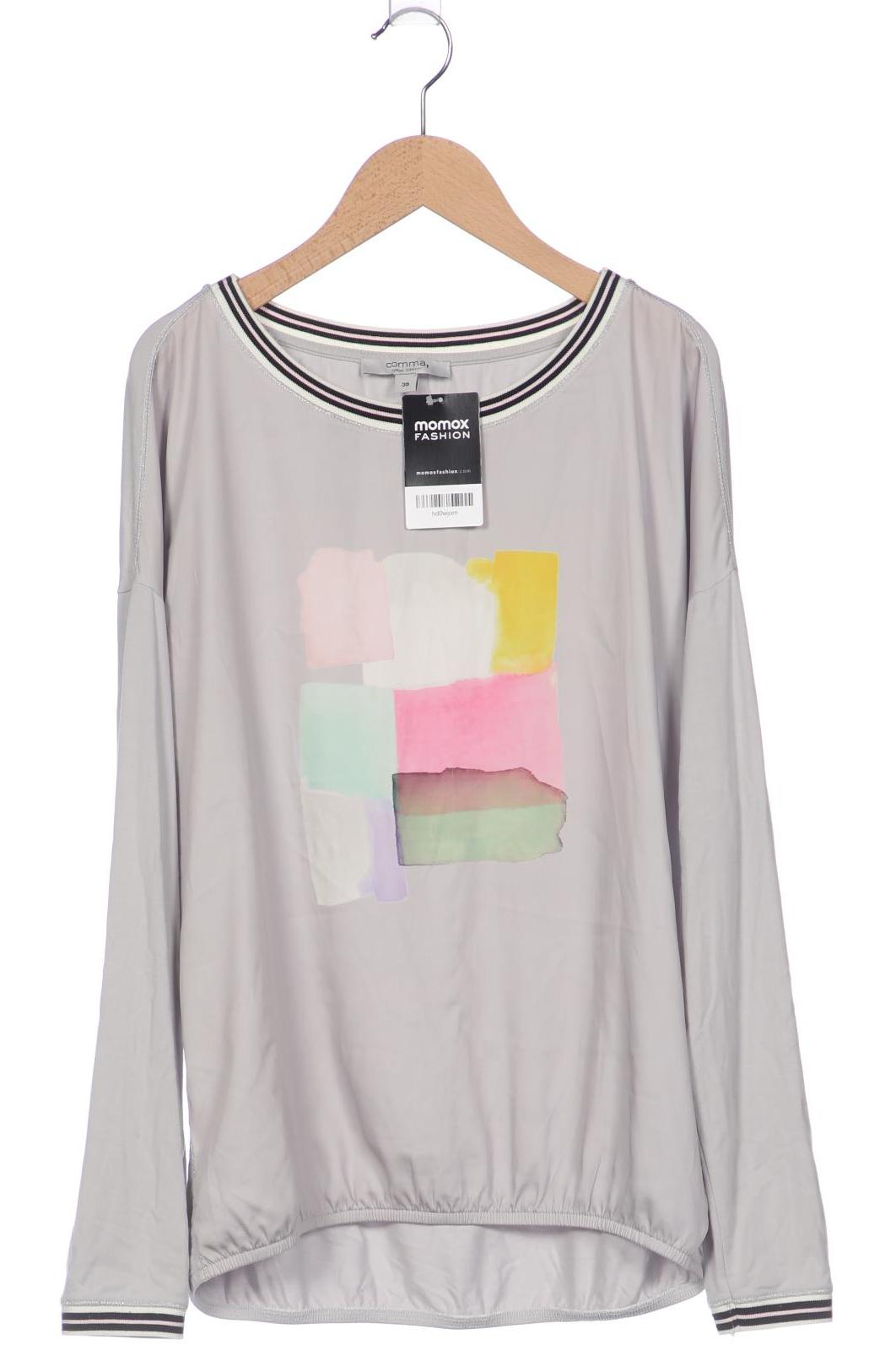 

Comma Damen Langarmshirt, grau, Gr. 38