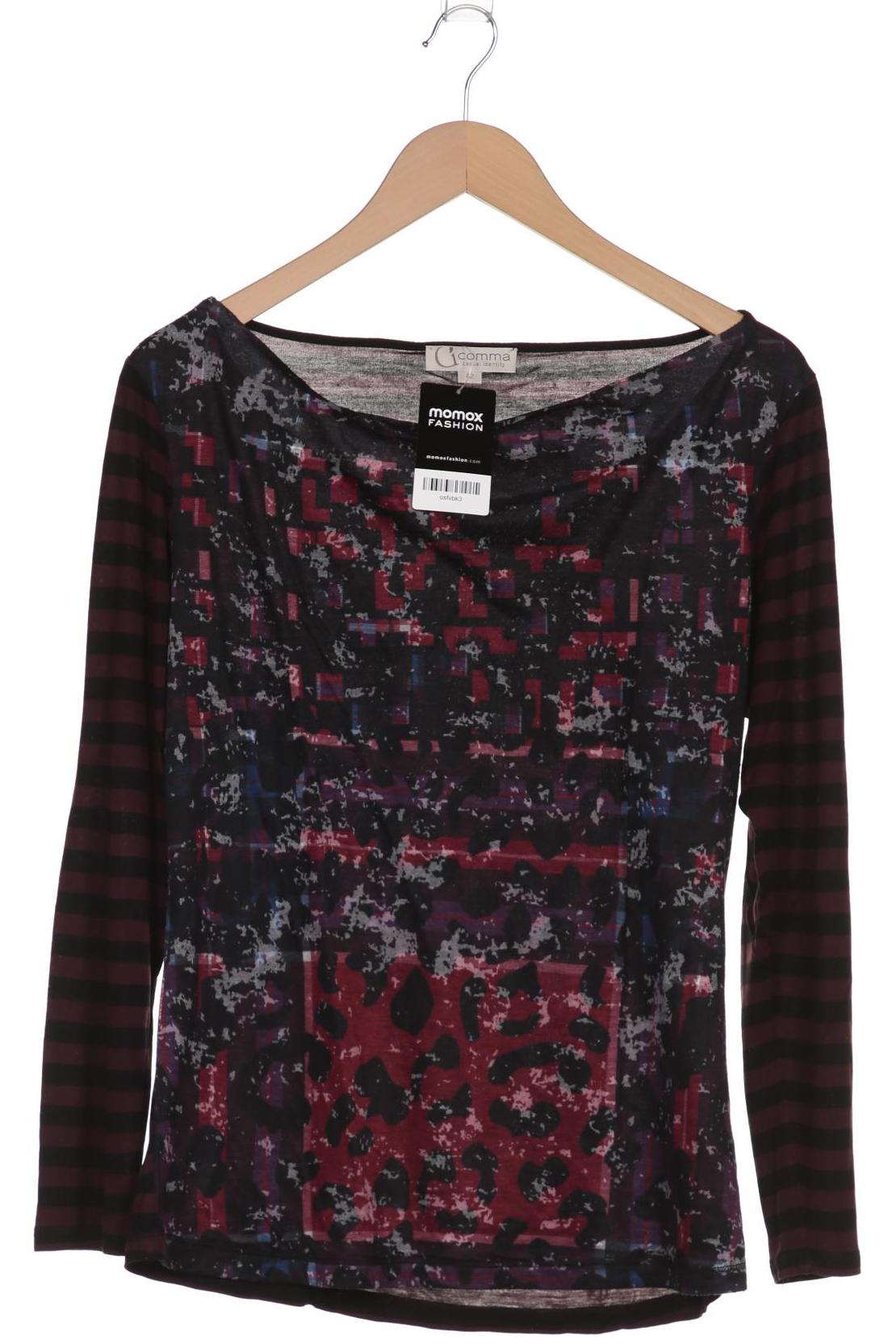 

Comma Damen Langarmshirt, bordeaux, Gr. 42