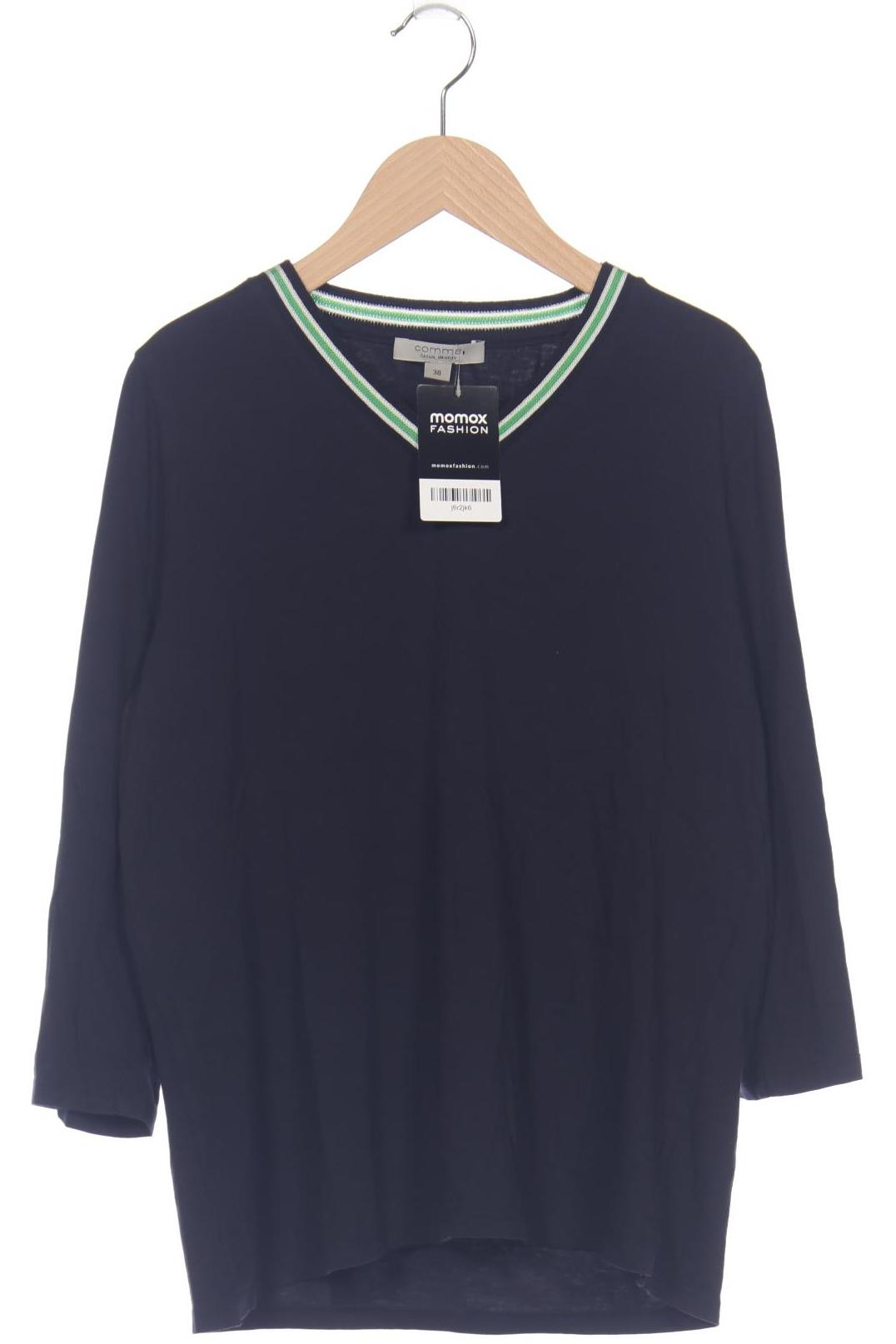 

Comma Damen Langarmshirt, marineblau, Gr. 38