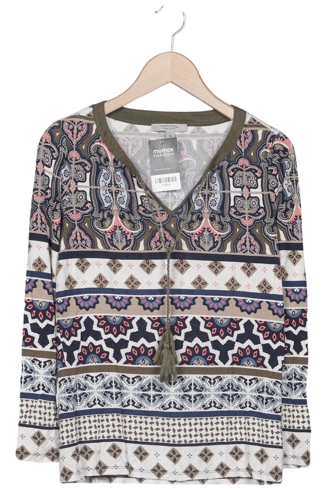 

Comma Damen Langarmshirt, mehrfarbig, Gr. 36