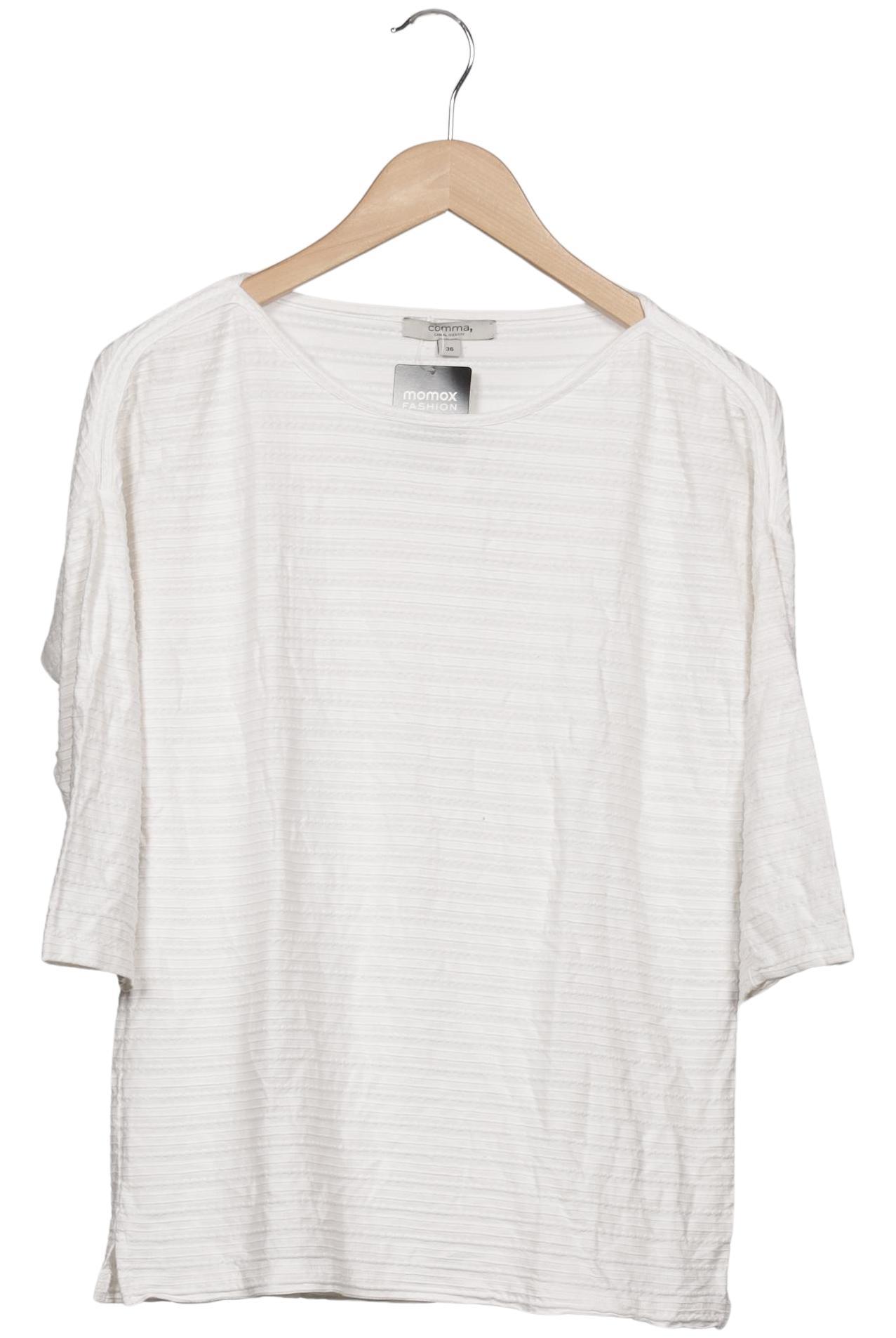 

Comma Damen Langarmshirt, weiß, Gr. 36