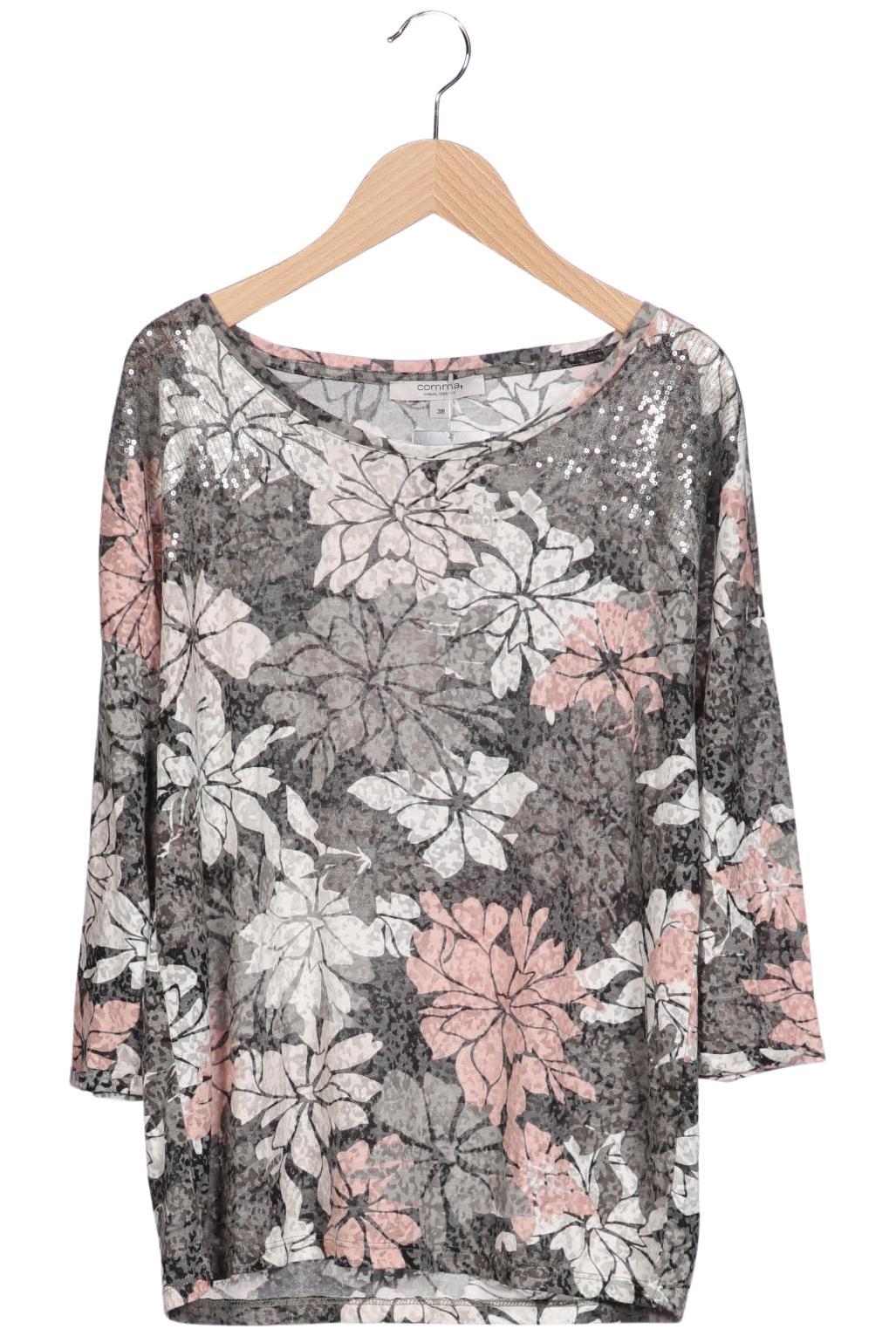 

Comma Damen Langarmshirt, mehrfarbig, Gr. 38