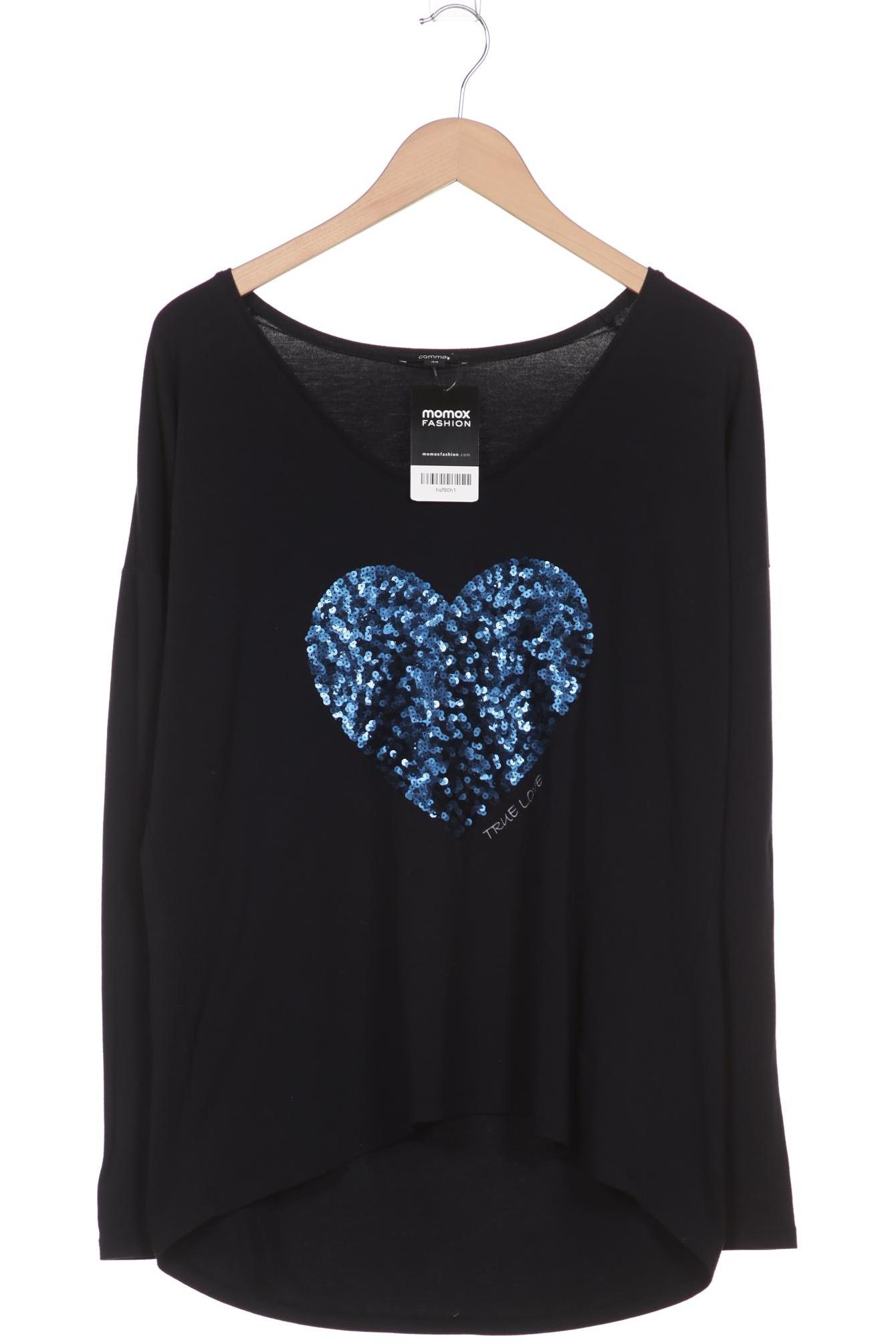 

Comma Damen Langarmshirt, marineblau