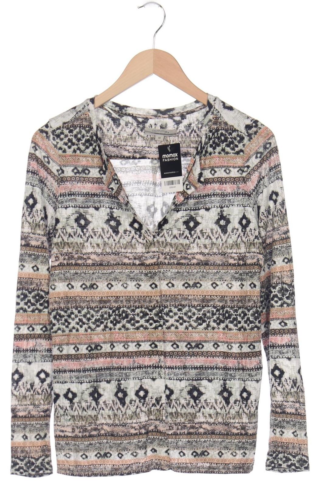 

Comma Damen Langarmshirt, mehrfarbig, Gr. 38