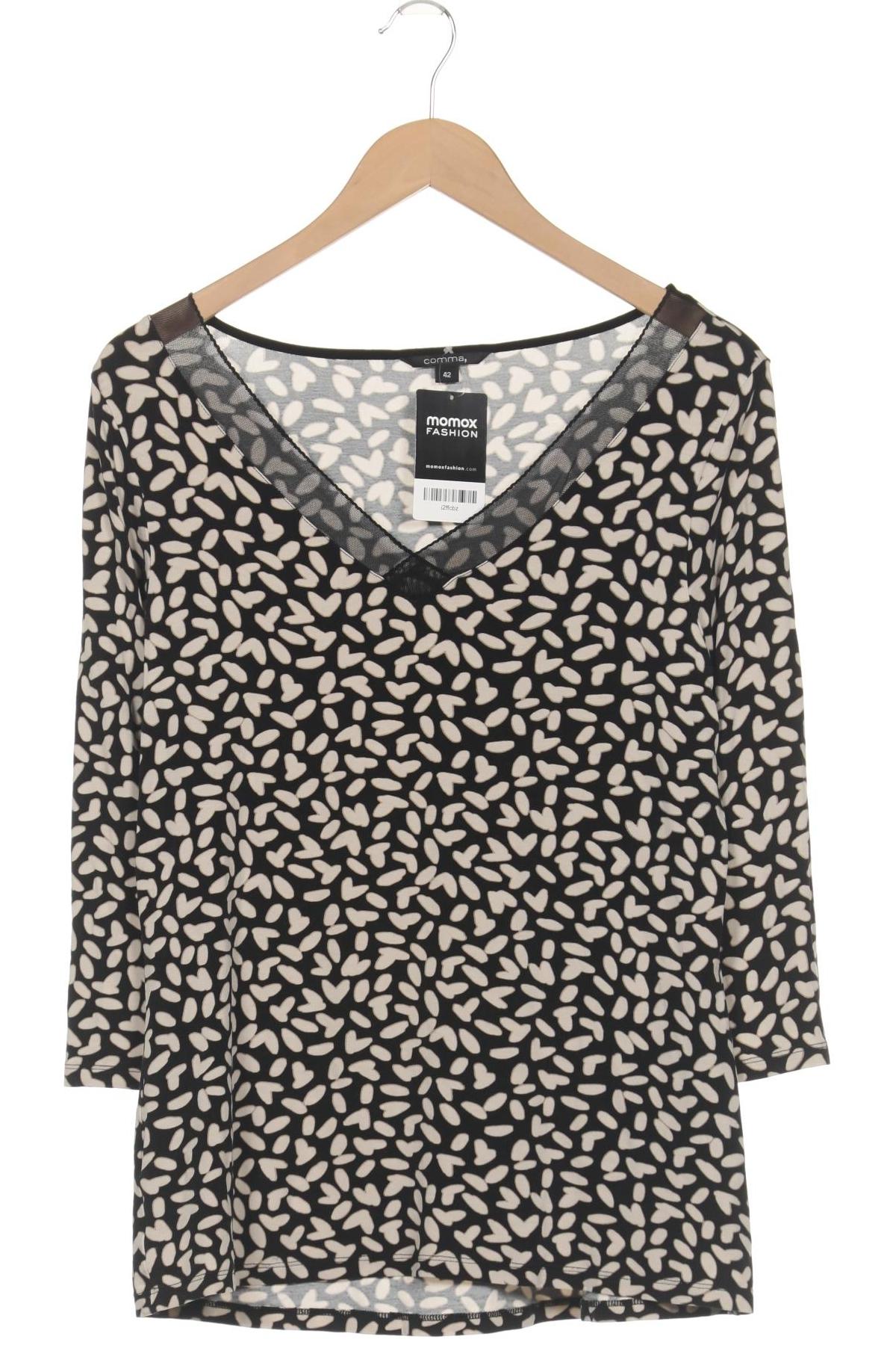 

Comma Damen Langarmshirt, schwarz, Gr. 42