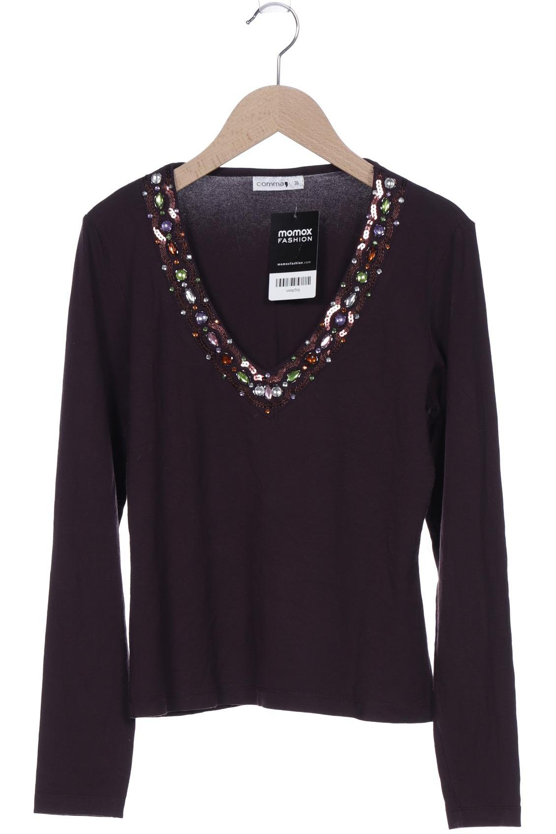 

Comma Damen Langarmshirt, braun, Gr. 36
