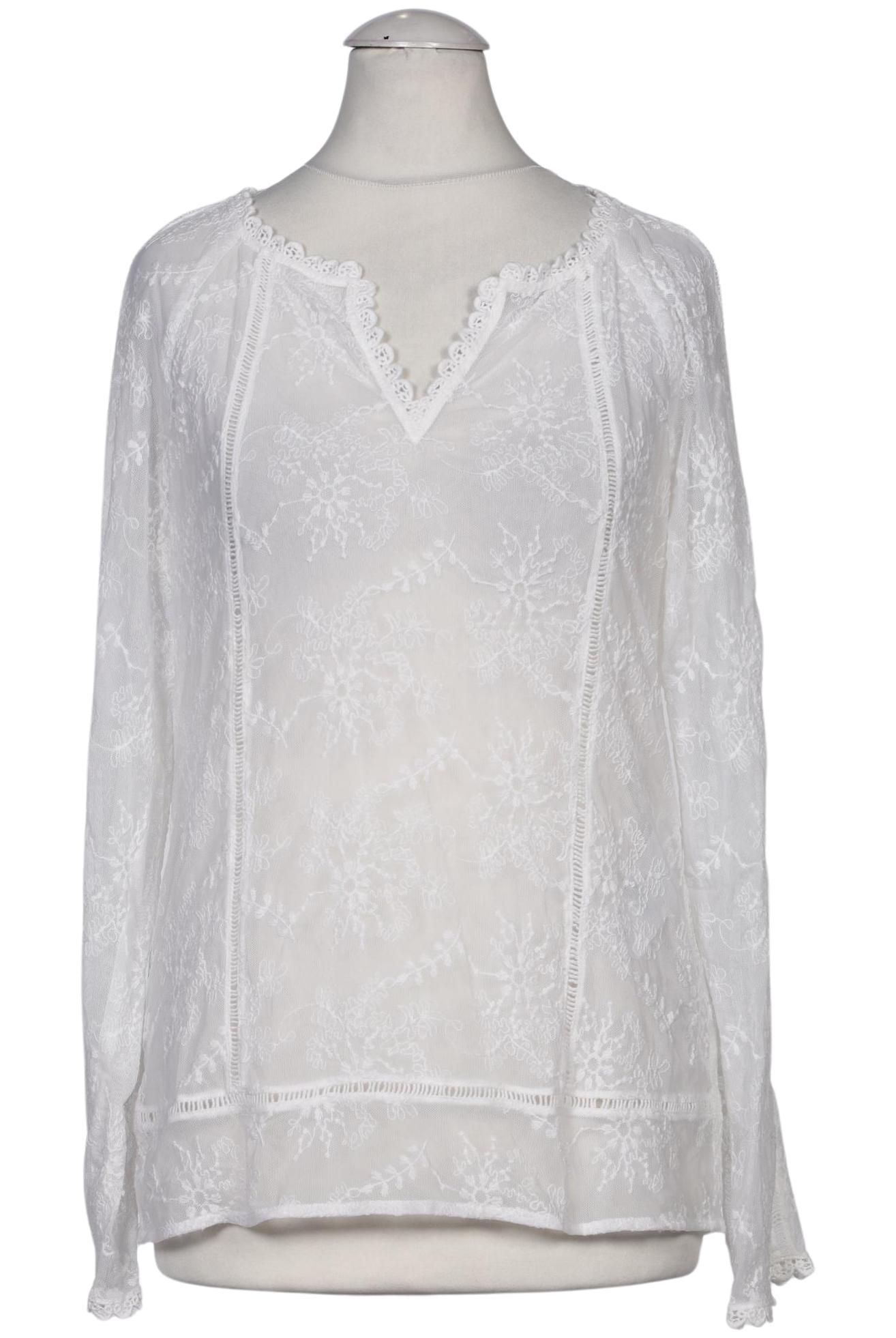 

Comma Damen Langarmshirt, weiß, Gr. 34