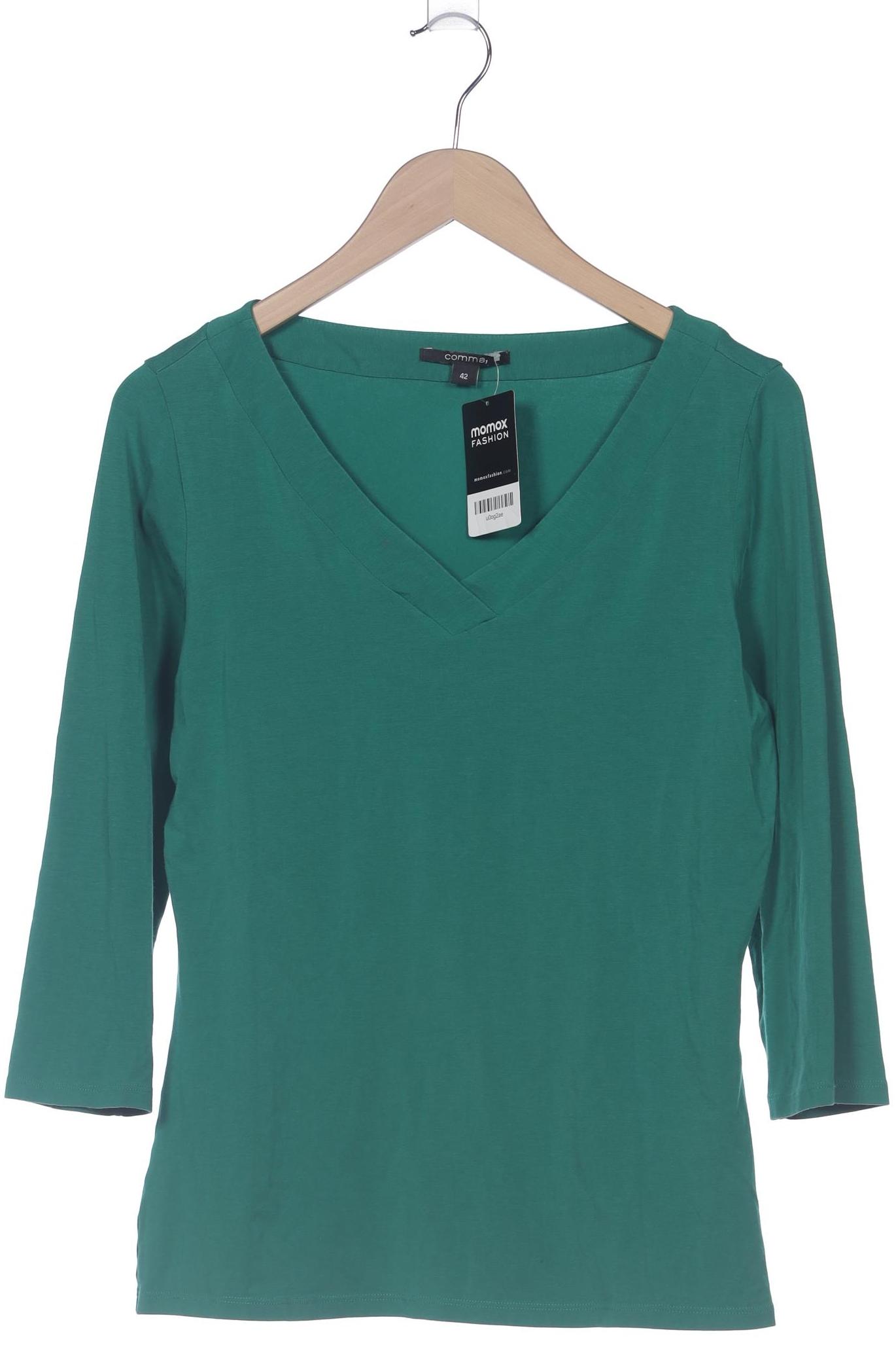 

Comma Damen Langarmshirt, grün, Gr. 42