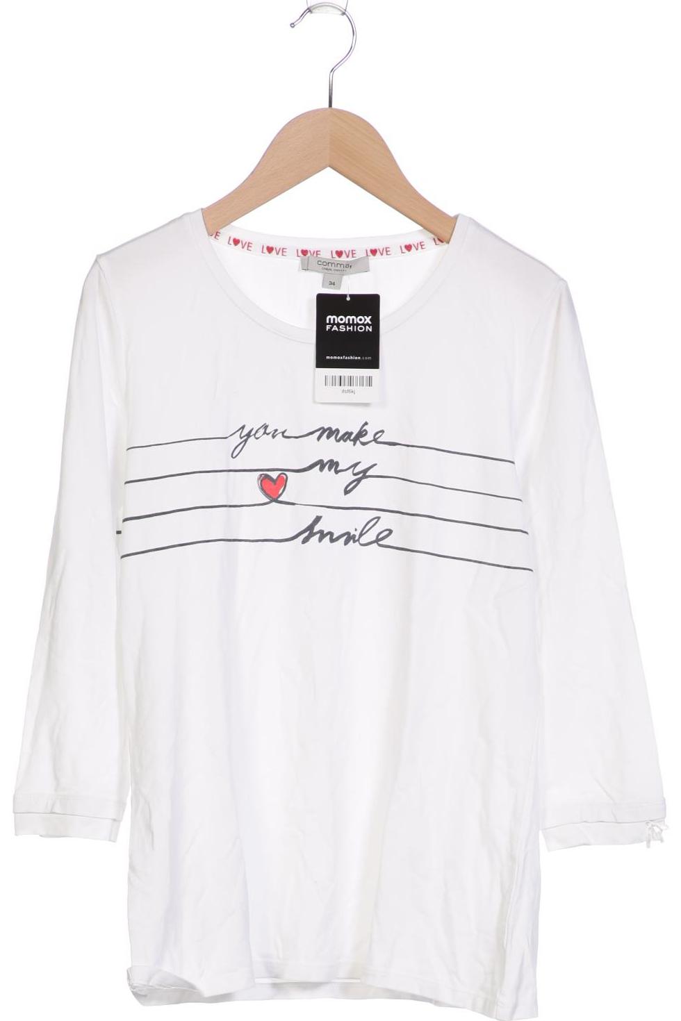 

Comma Damen Langarmshirt, weiß