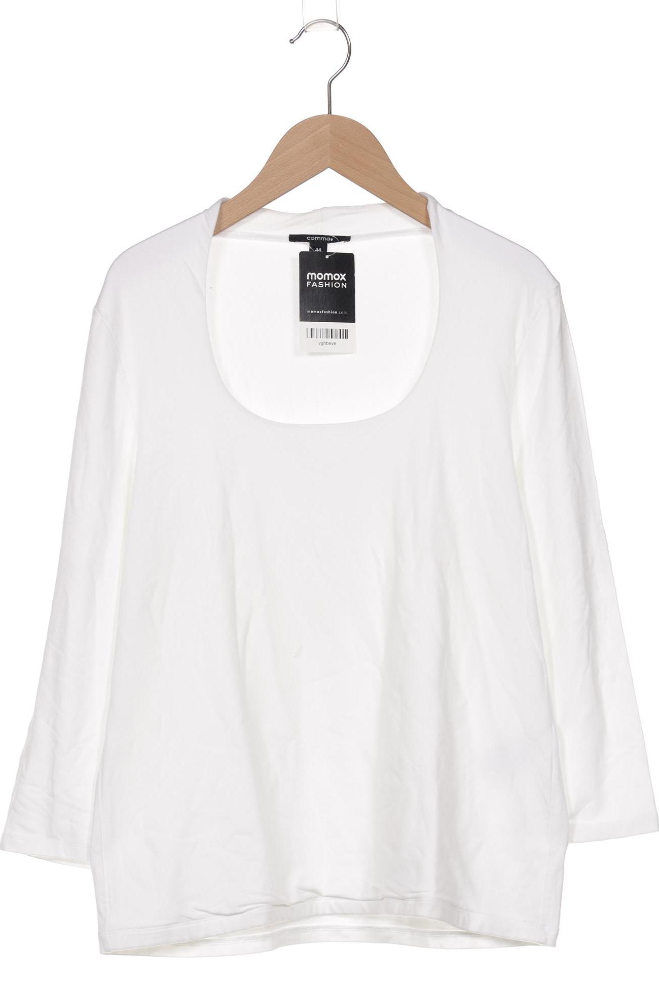 

Comma Damen Langarmshirt, weiß, Gr. 44
