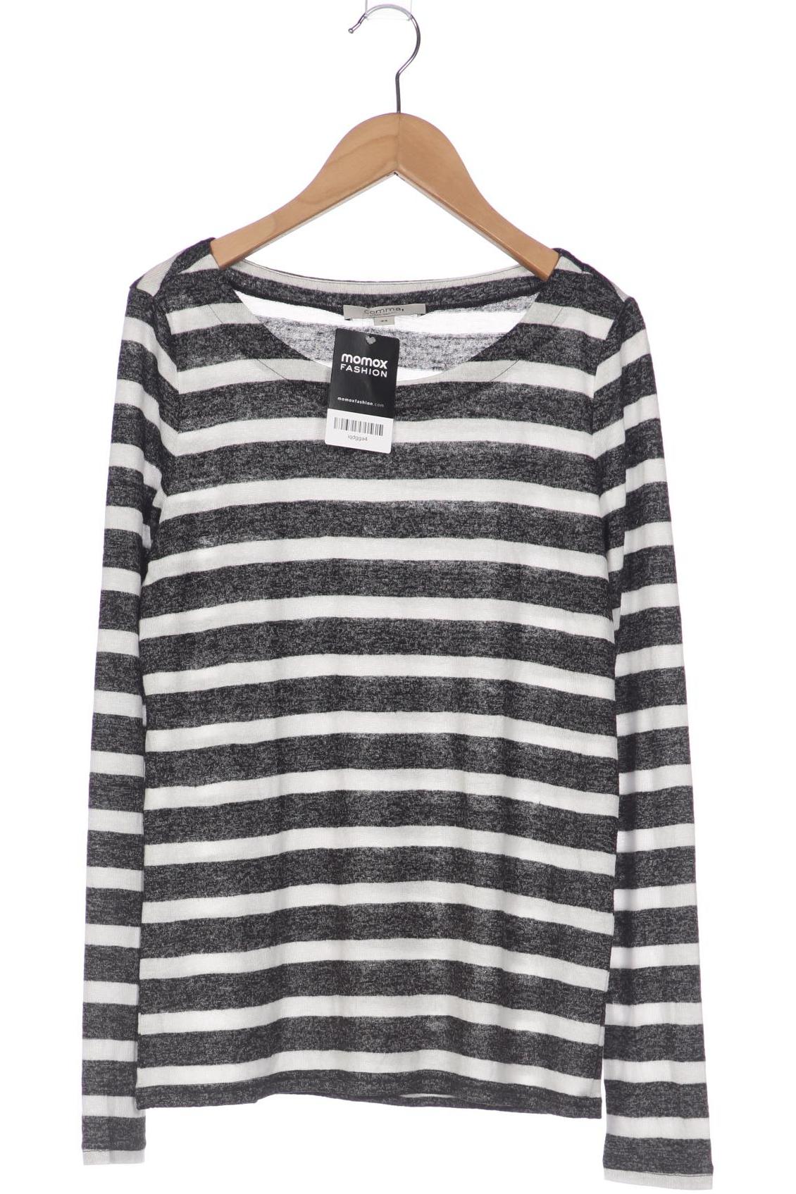 

Comma Damen Langarmshirt, schwarz, Gr. 34