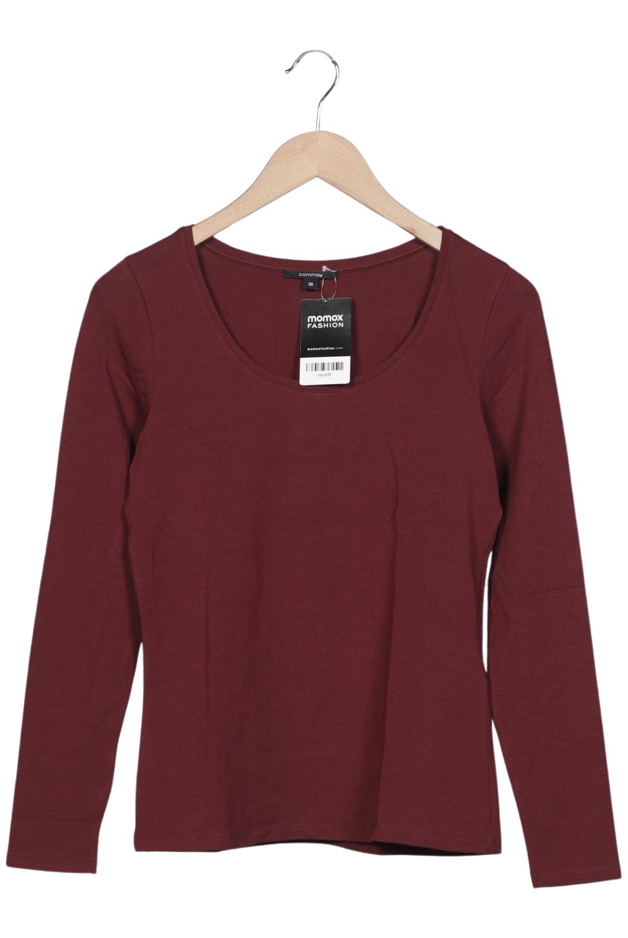 

Comma Damen Langarmshirt, bordeaux, Gr. 38