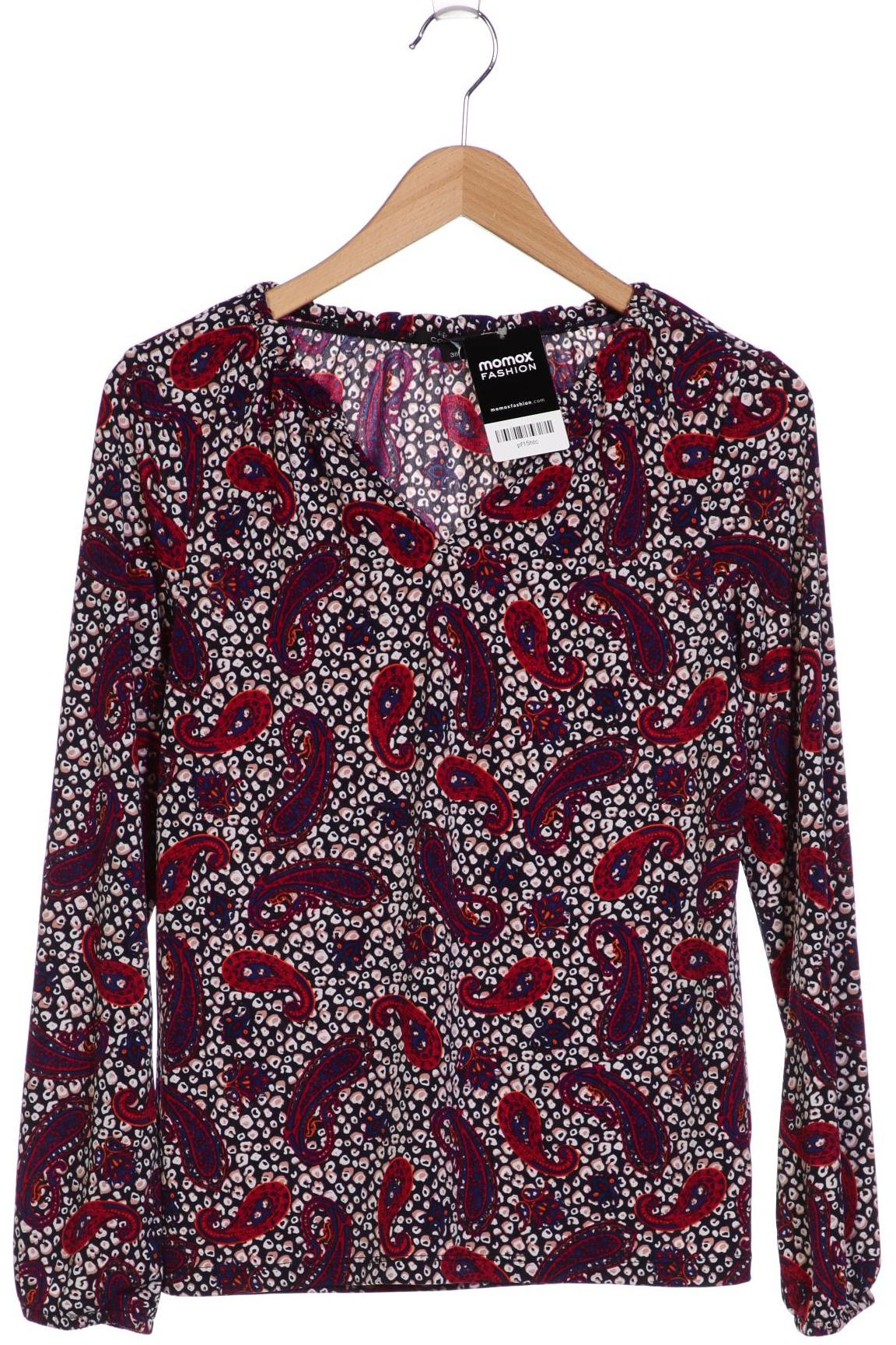 

Comma Damen Langarmshirt, bordeaux, Gr. 38