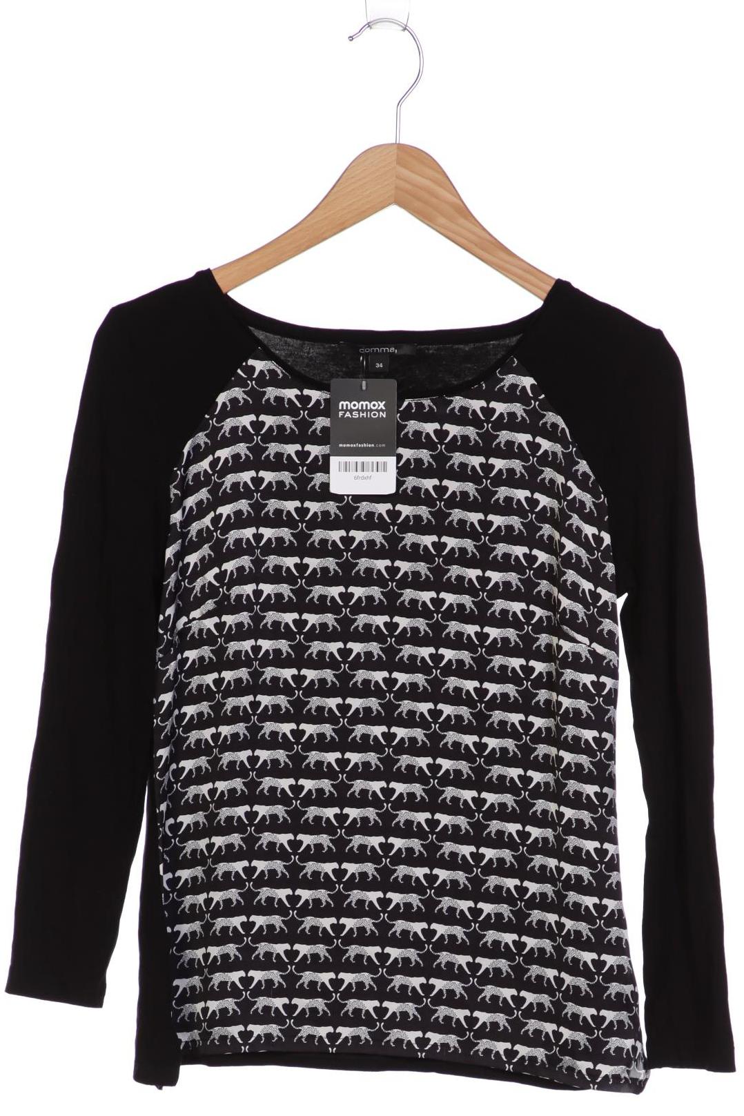 

Comma Damen Langarmshirt, schwarz