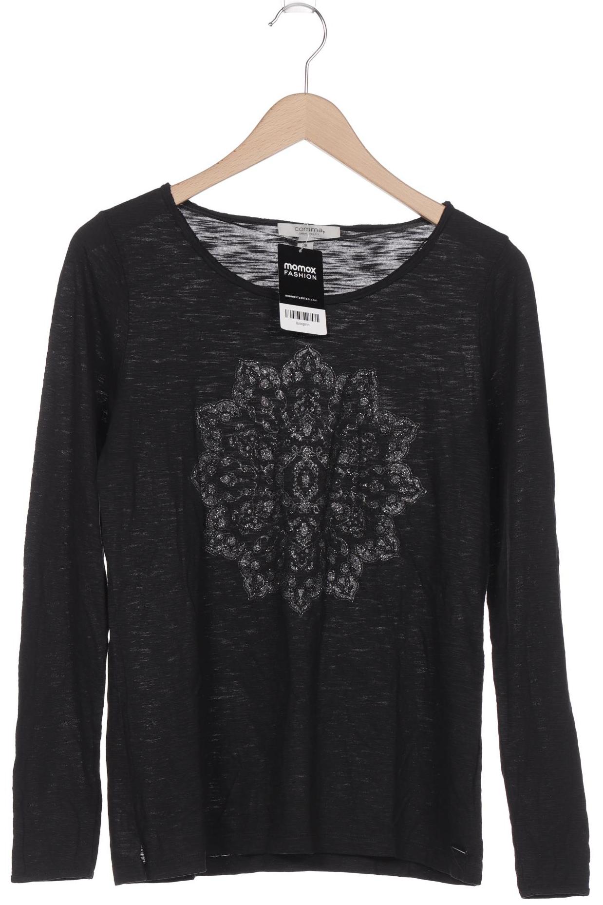 

Comma Damen Langarmshirt, schwarz