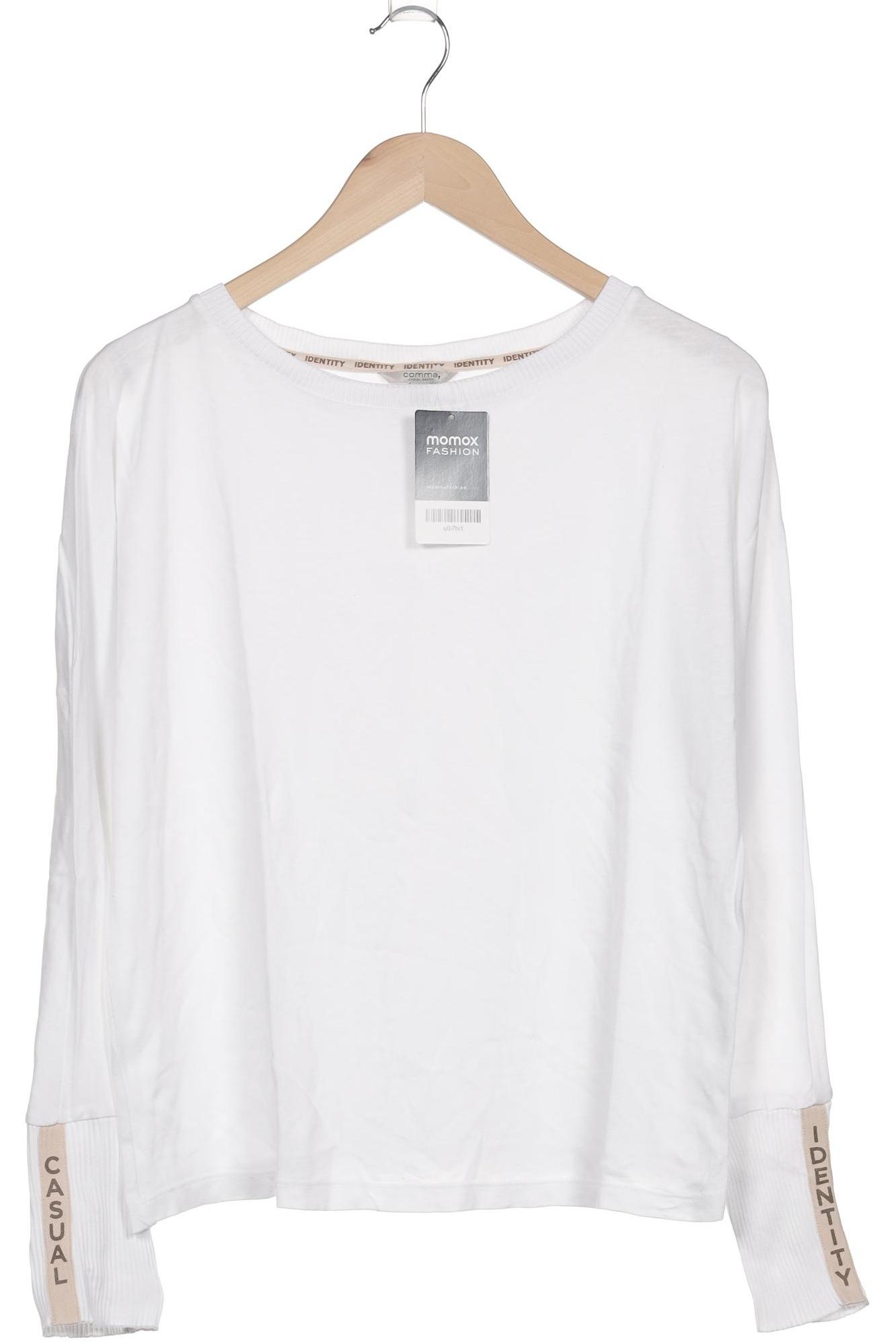 

Comma Damen Langarmshirt, weiß, Gr. 36
